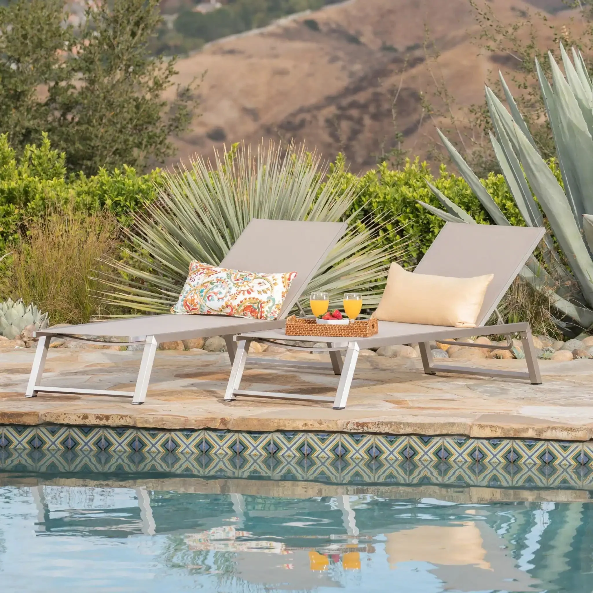 Myers - Modern Chaise Lounge Set With Adjustable Back - Image 5