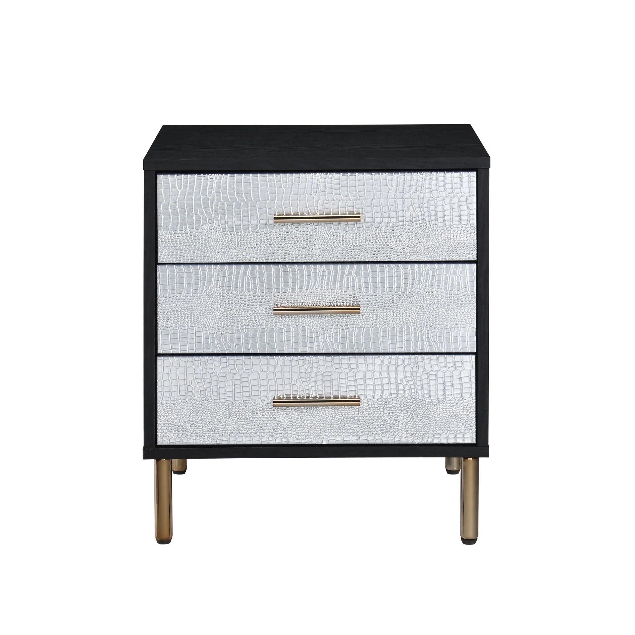Myles - Nightstand - Black / Gold / Silver - Image 2