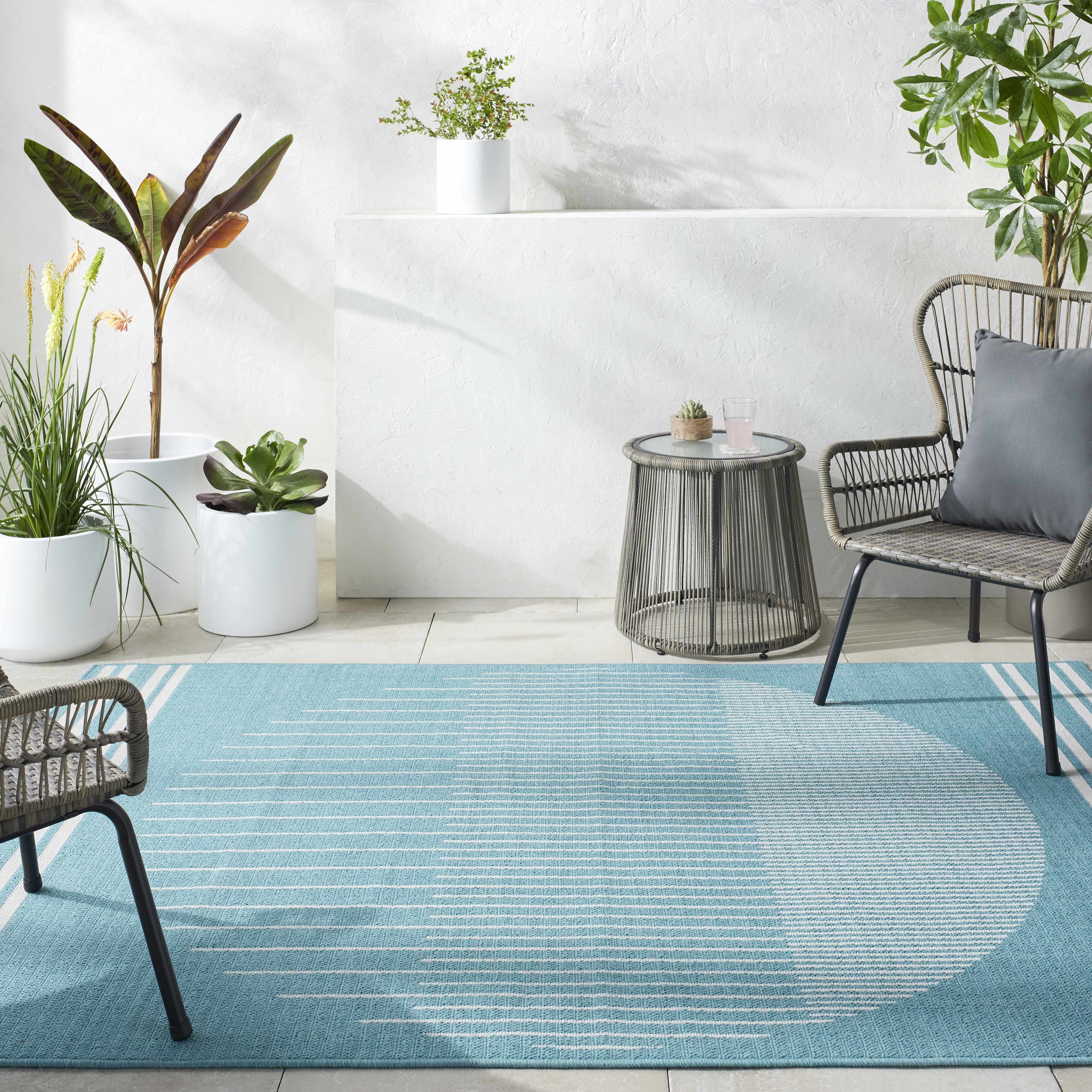 Nabil Aqua Area Rug - Clearance - Image 2