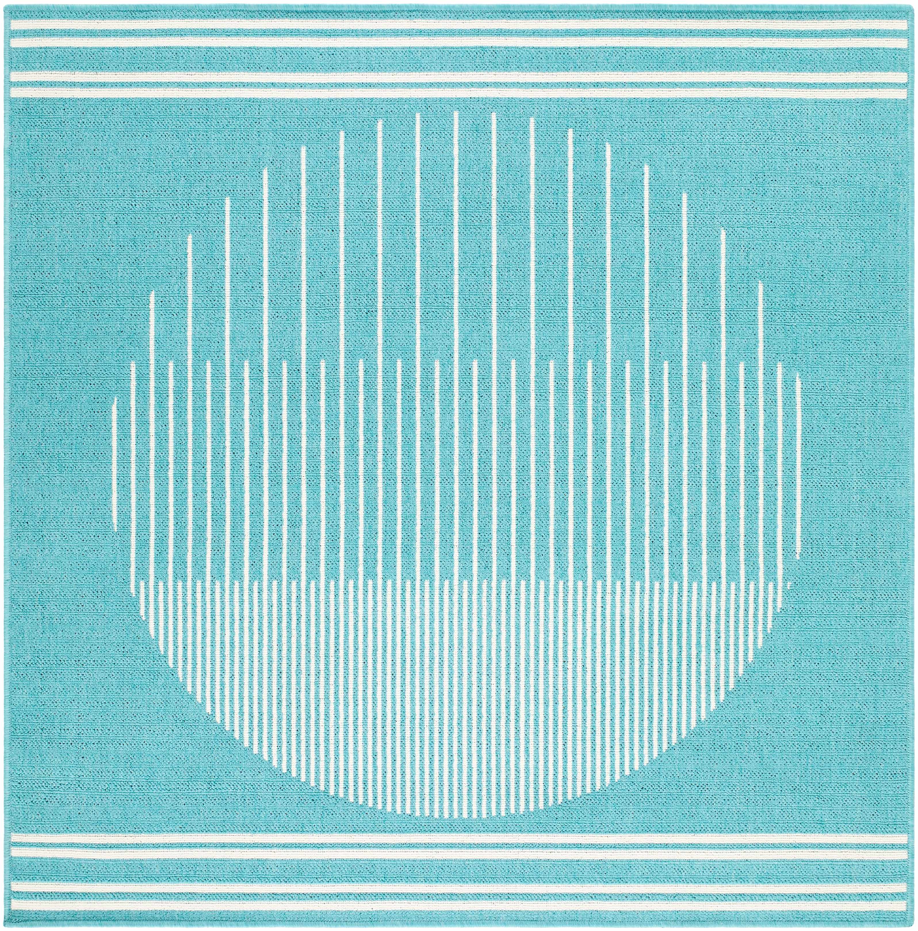 Nabil Aqua Area Rug - Clearance - Image 9