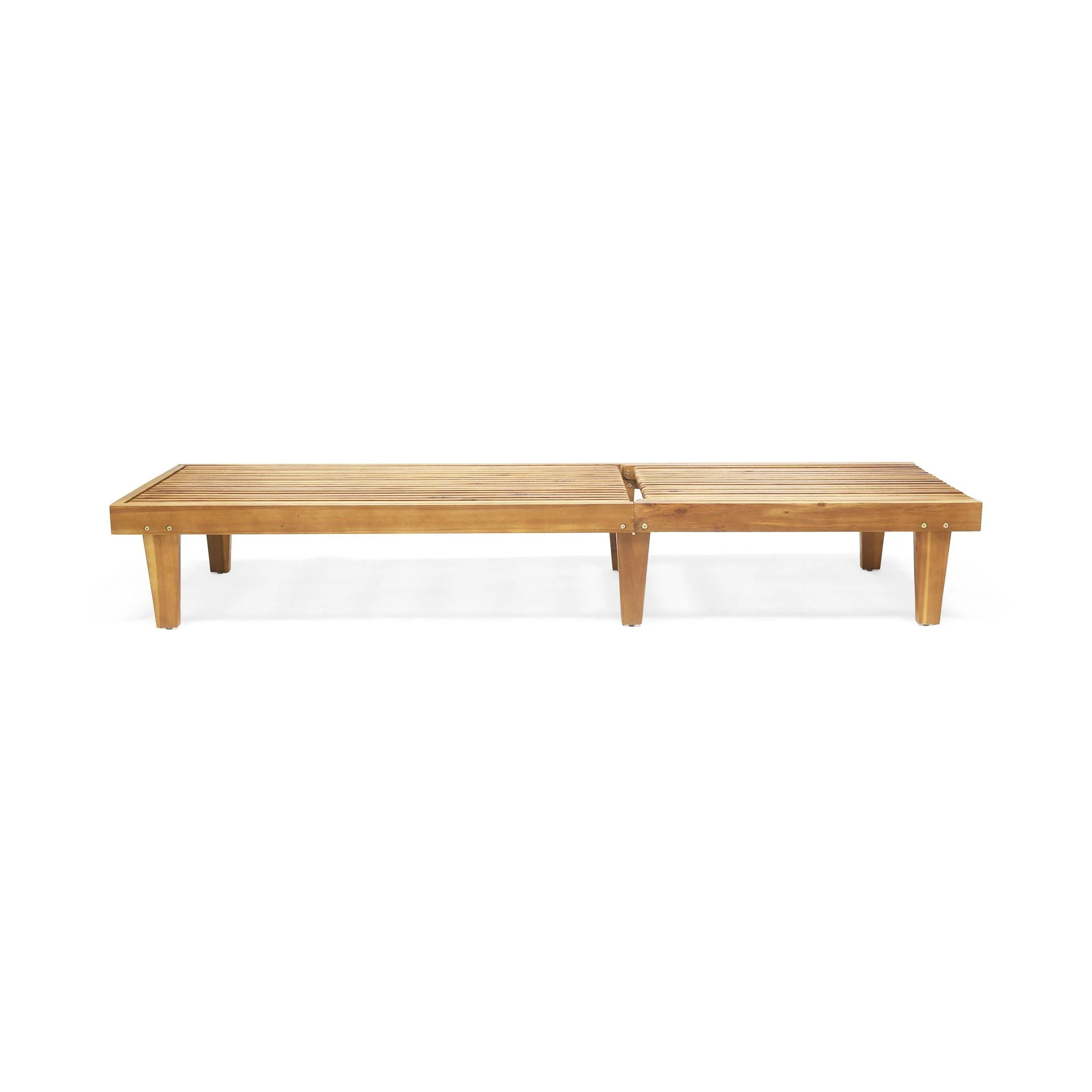 Nadine - Stylish Chaise Lounge Chair - Teak - Image 4