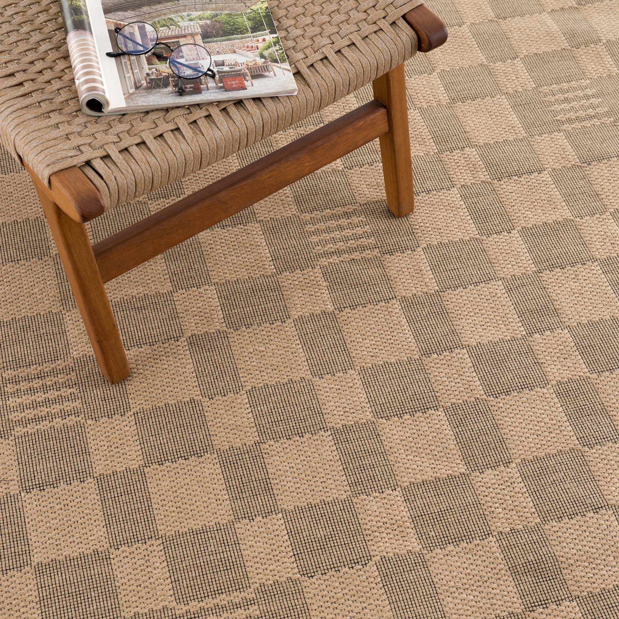 Nairi Checkered Washable Jute Rug - Image 10