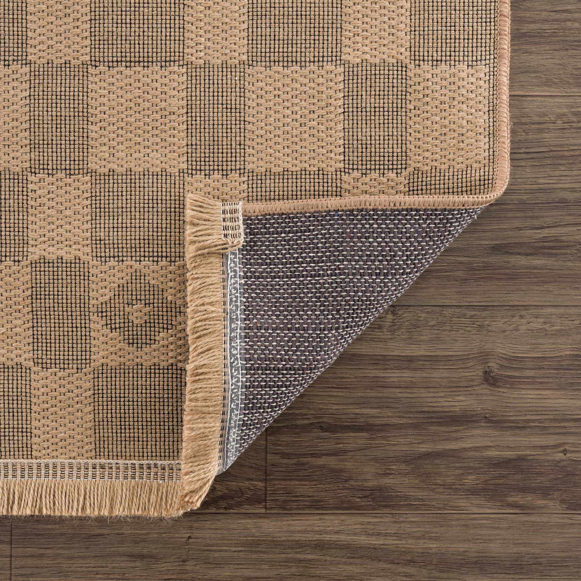 Nairi Checkered Washable Jute Rug - Image 4