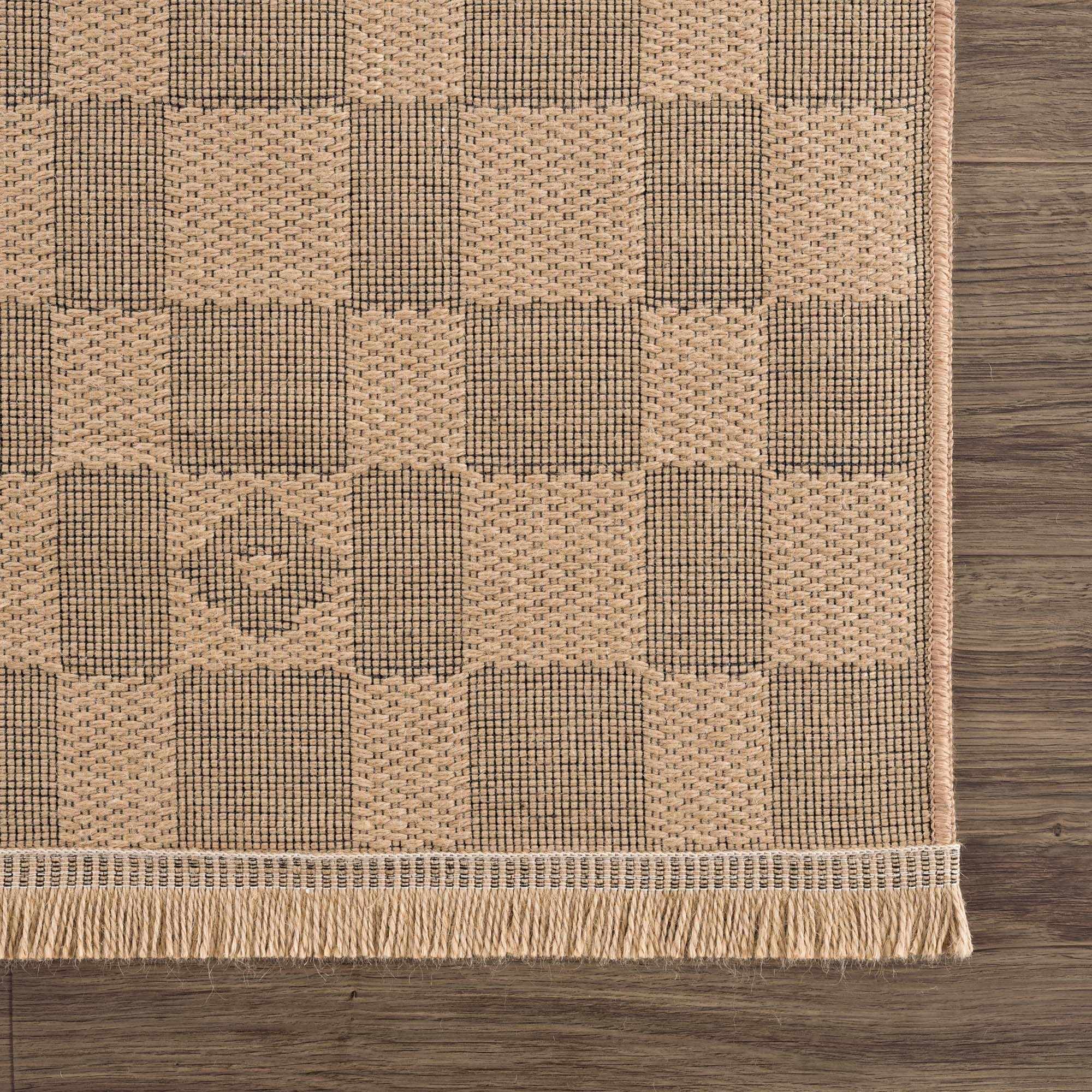Nairi Checkered Washable Jute Rug - Image 7