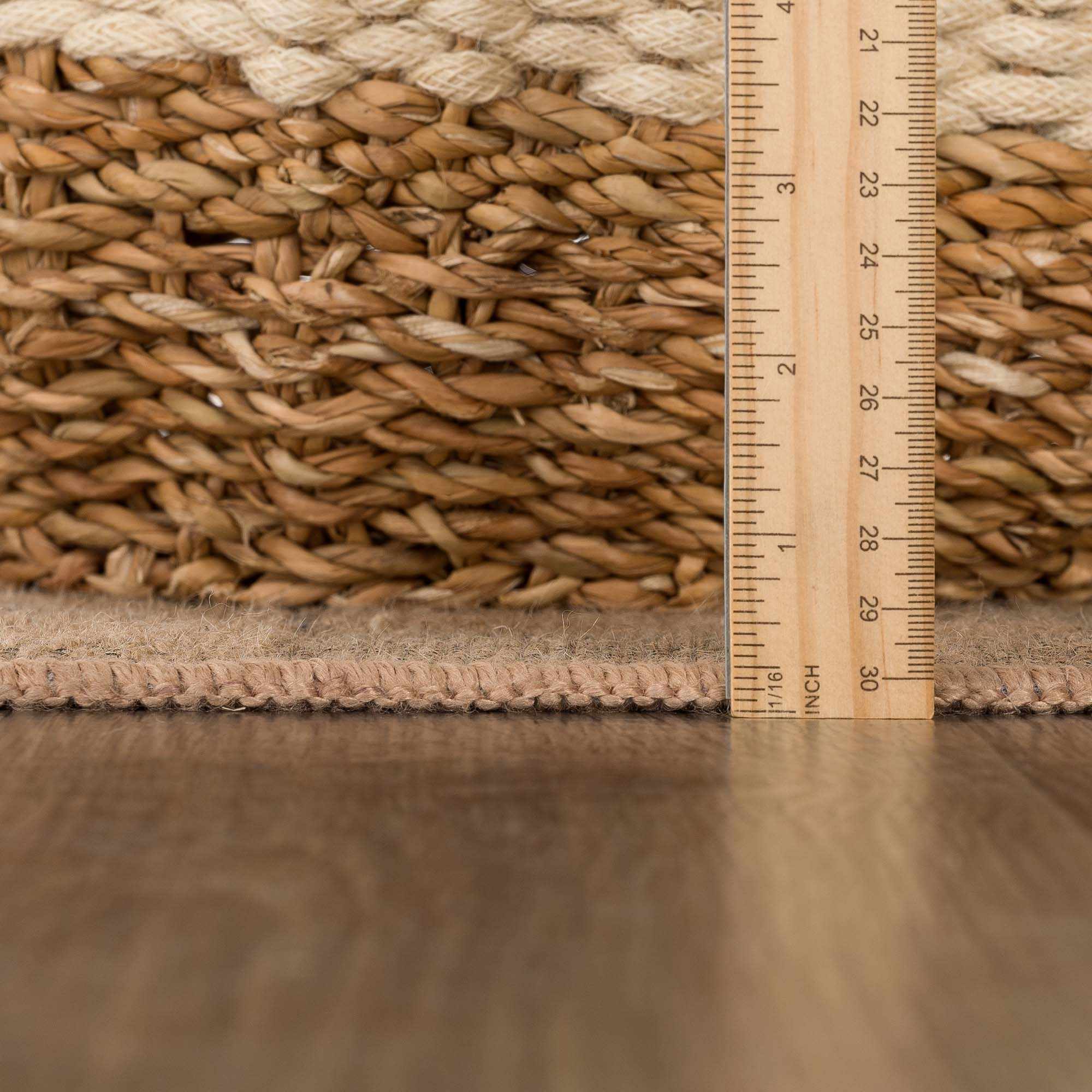 Nairi Checkered Washable Jute Rug - Image 8
