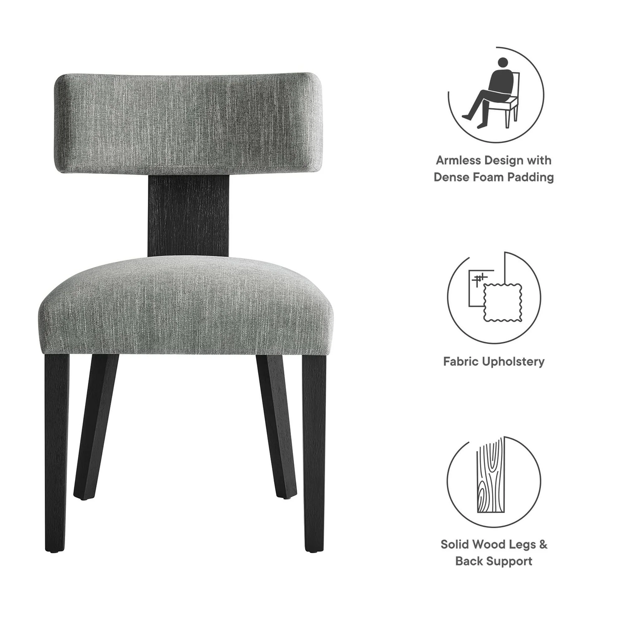 Nalani Fabric Upholstered Dining Chairs Set of 2 by Modway - Image 22