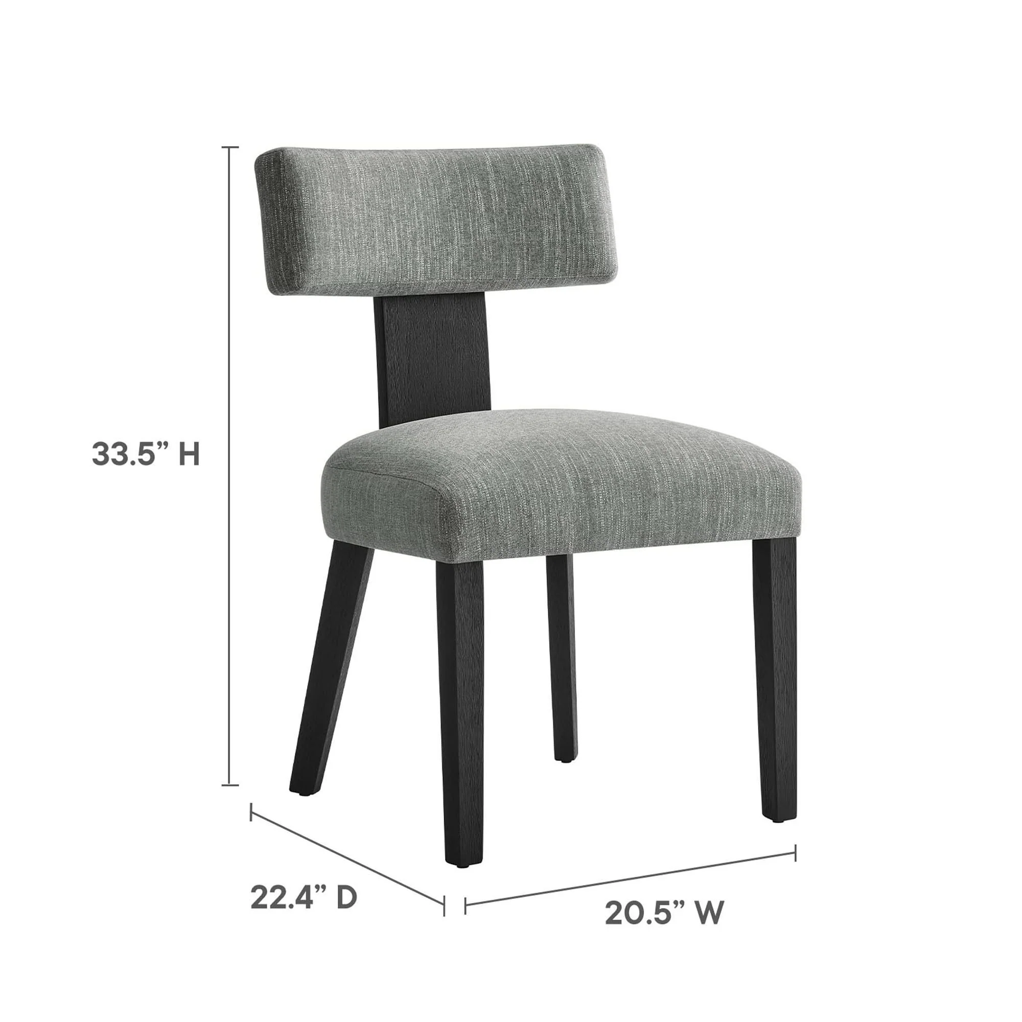 Nalani Fabric Upholstered Dining Chairs Set of 2 by Modway - Image 25