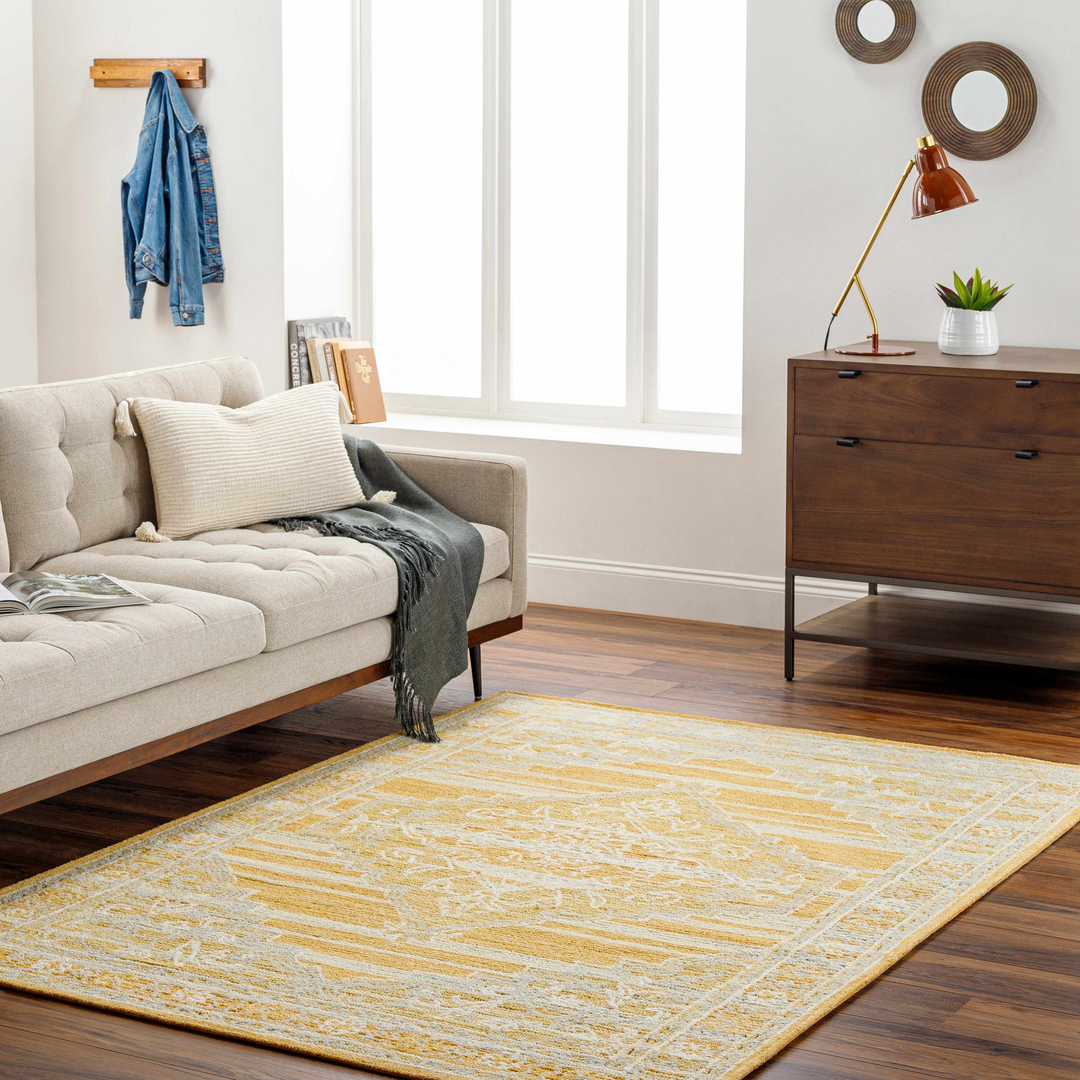 Nani Camel Wool Blend Area Rug - Clearance - Image 2