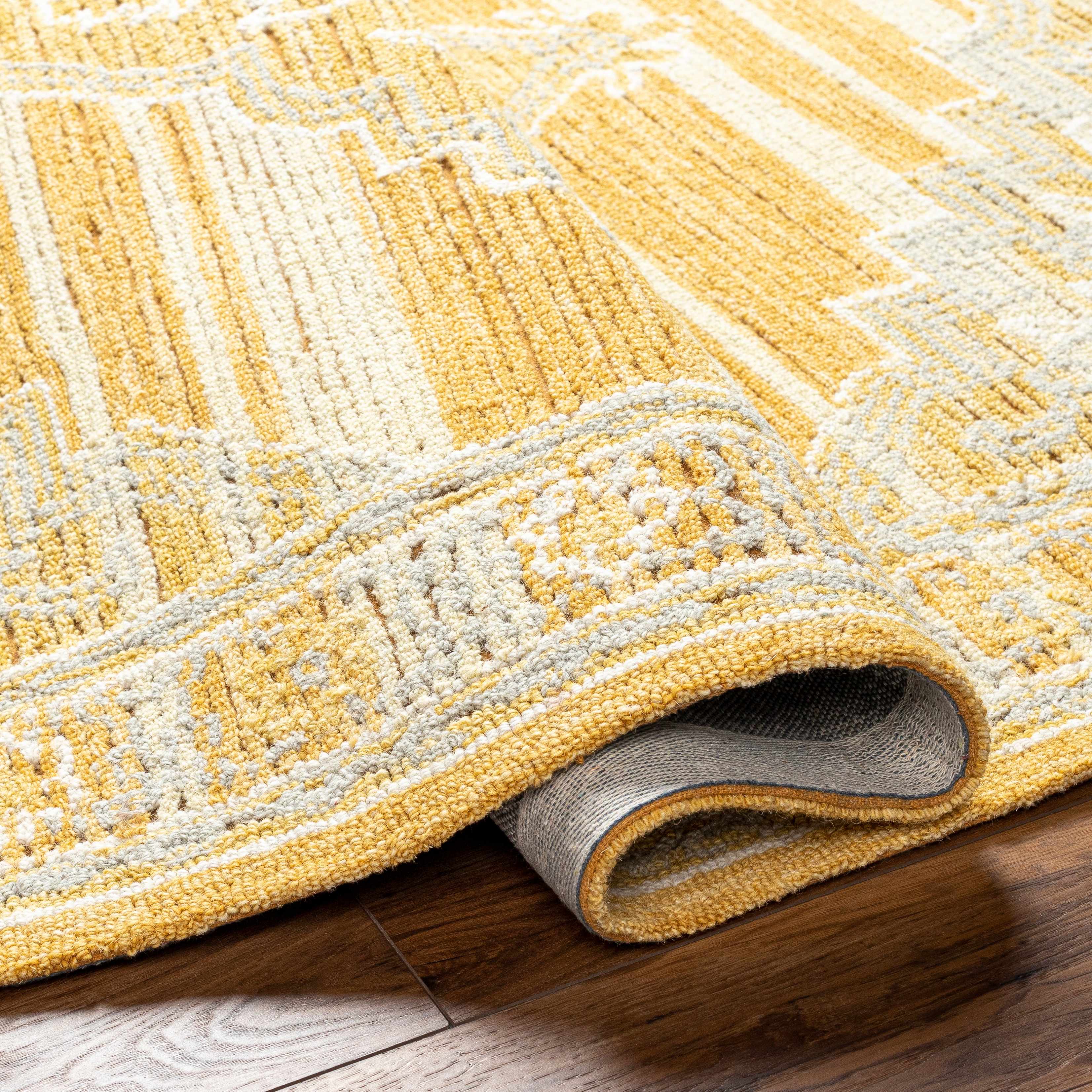 Nani Camel Wool Blend Area Rug - Clearance - Image 5