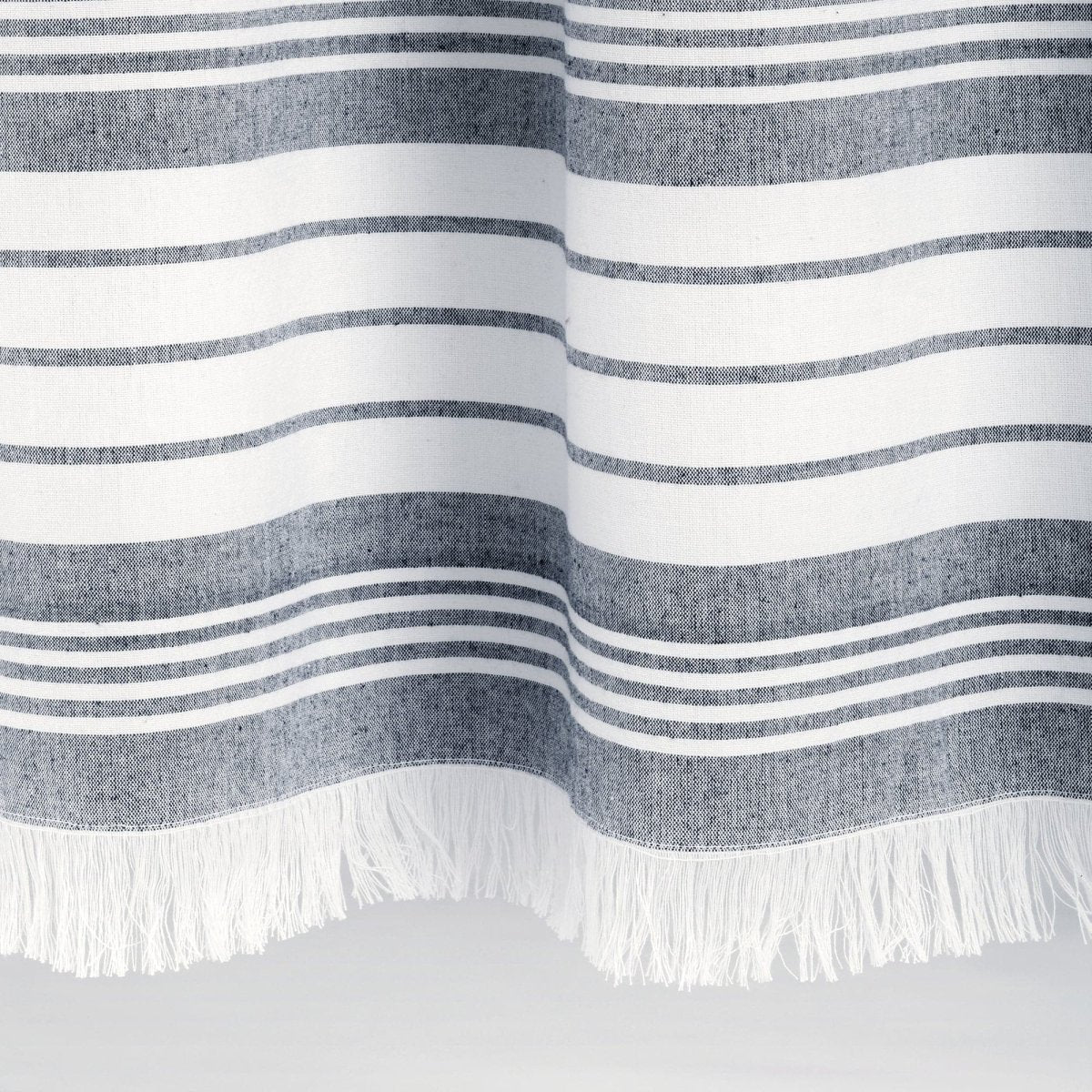 Nantucket Yarn Dyed Tassel Fringe Shower Curtain - Image 14