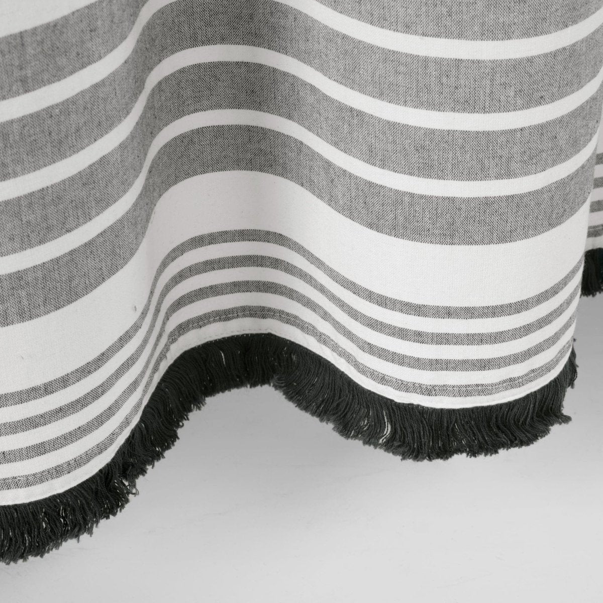 Nantucket Yarn Dyed Tassel Fringe Shower Curtain - Image 22
