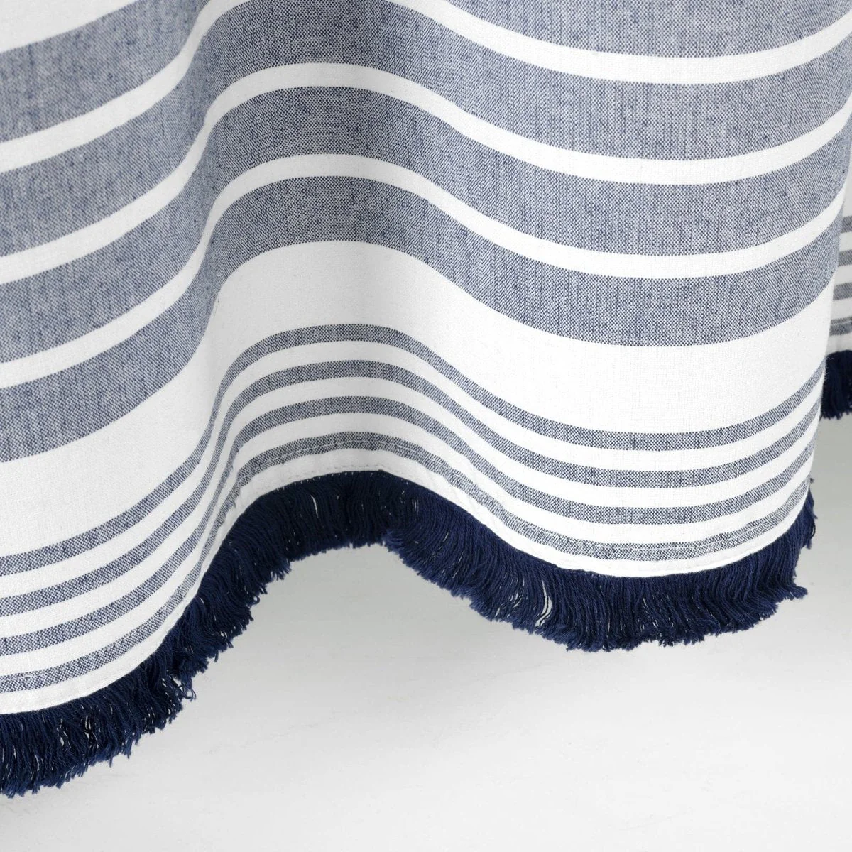 Nantucket Yarn Dyed Tassel Fringe Shower Curtain - Image 28