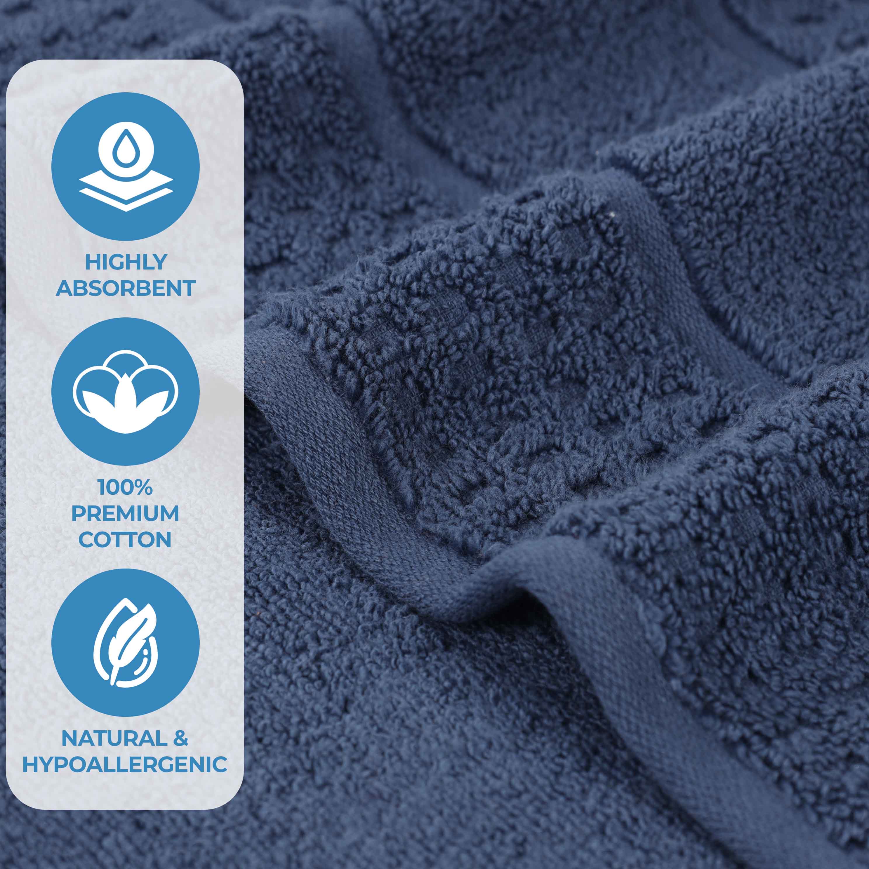 Napa Zero-Twist Cotton Waffle Towel Set 3 Piece - Image 3