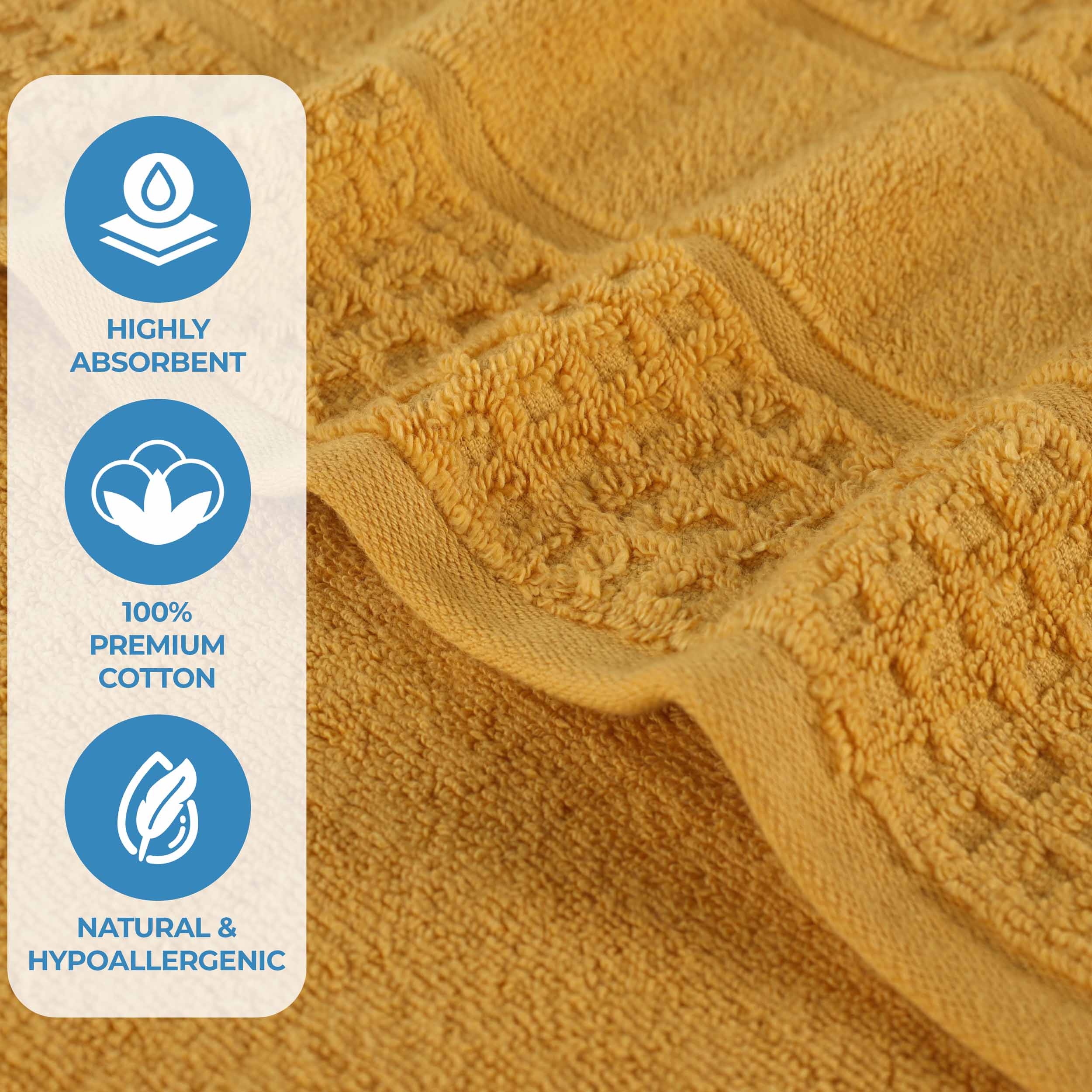 Napa Zero-Twist Cotton Waffle Towel Set 3 Piece - Image 34