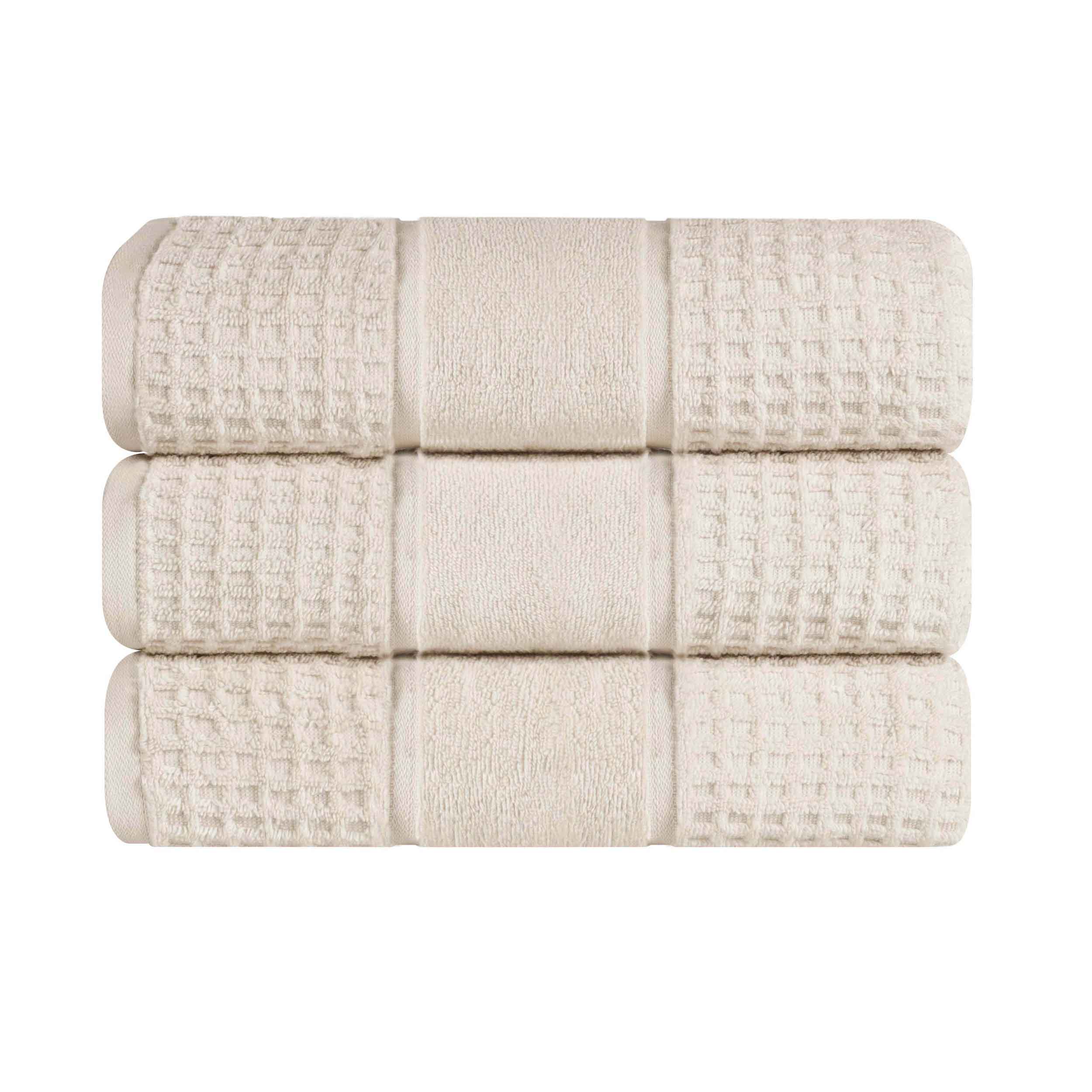 Napa Zero-Twist Cotton Waffle Towel Set 3 Piece - Image 40