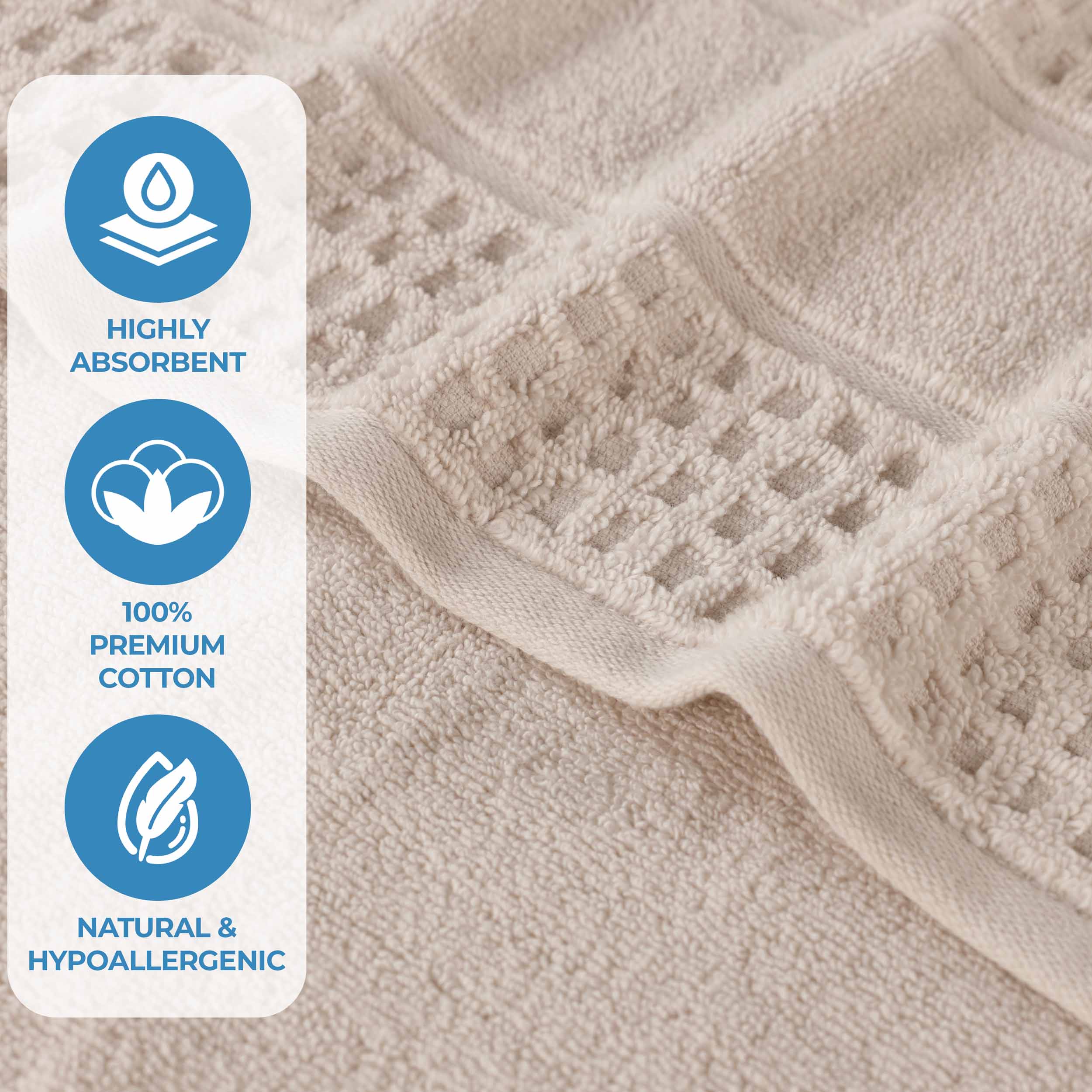 Napa Zero-Twist Cotton Waffle Towel Set 3 Piece - Image 41