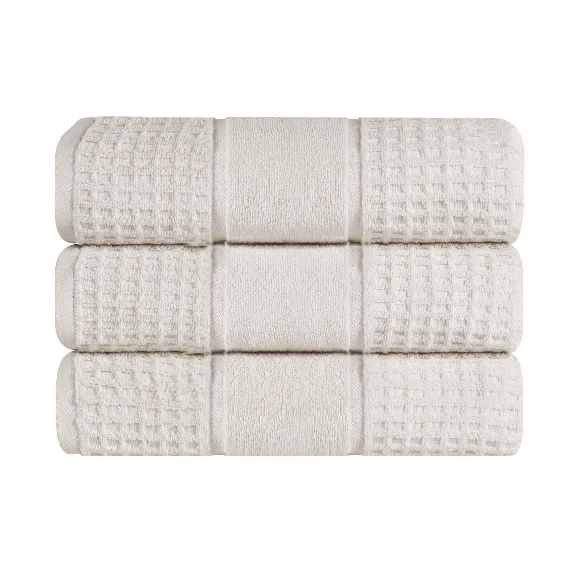 Napa Zero-Twist Cotton Waffle Towel Set 3 Piece - Image 55