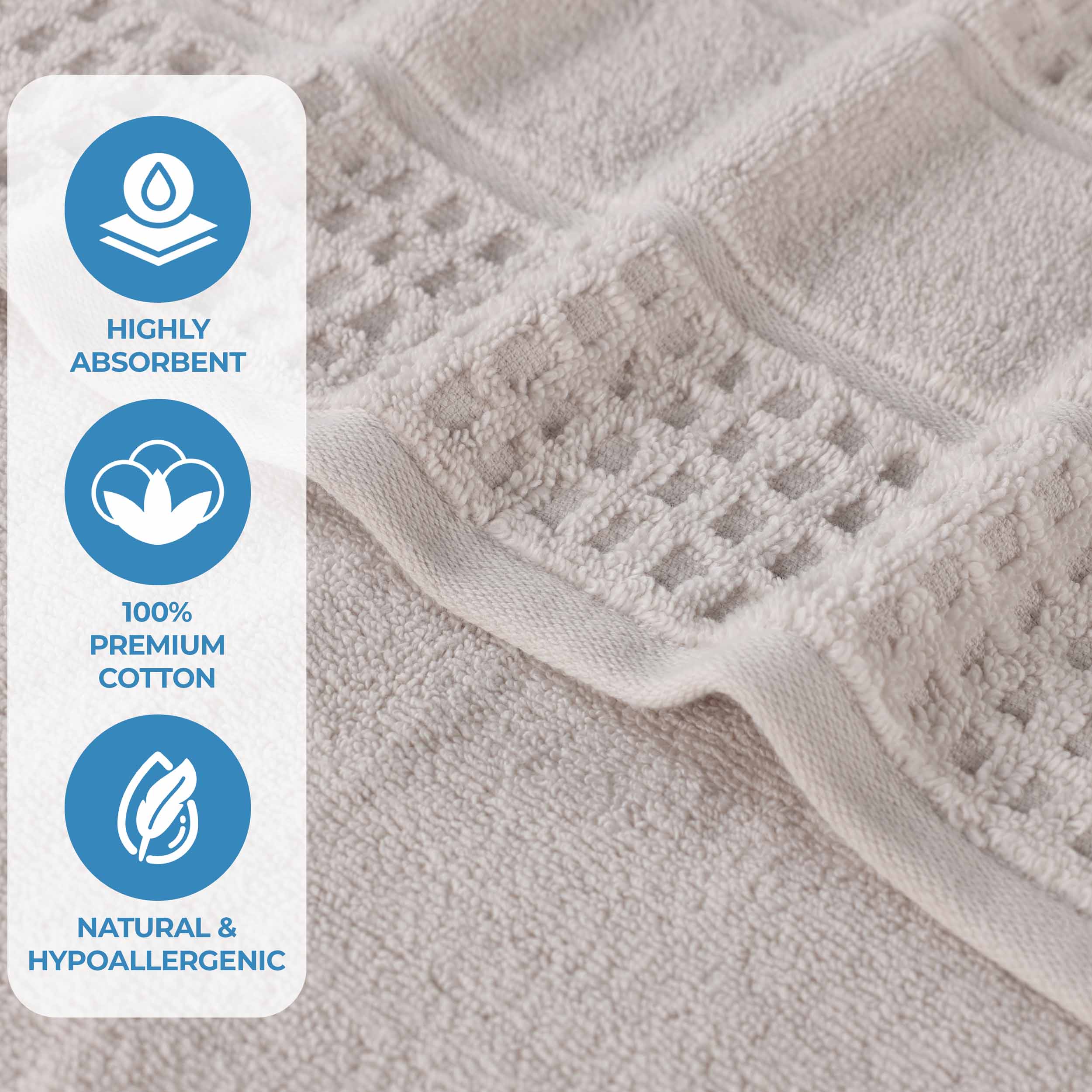 Napa Zero-Twist Cotton Waffle Towel Set 3 Piece - Image 56