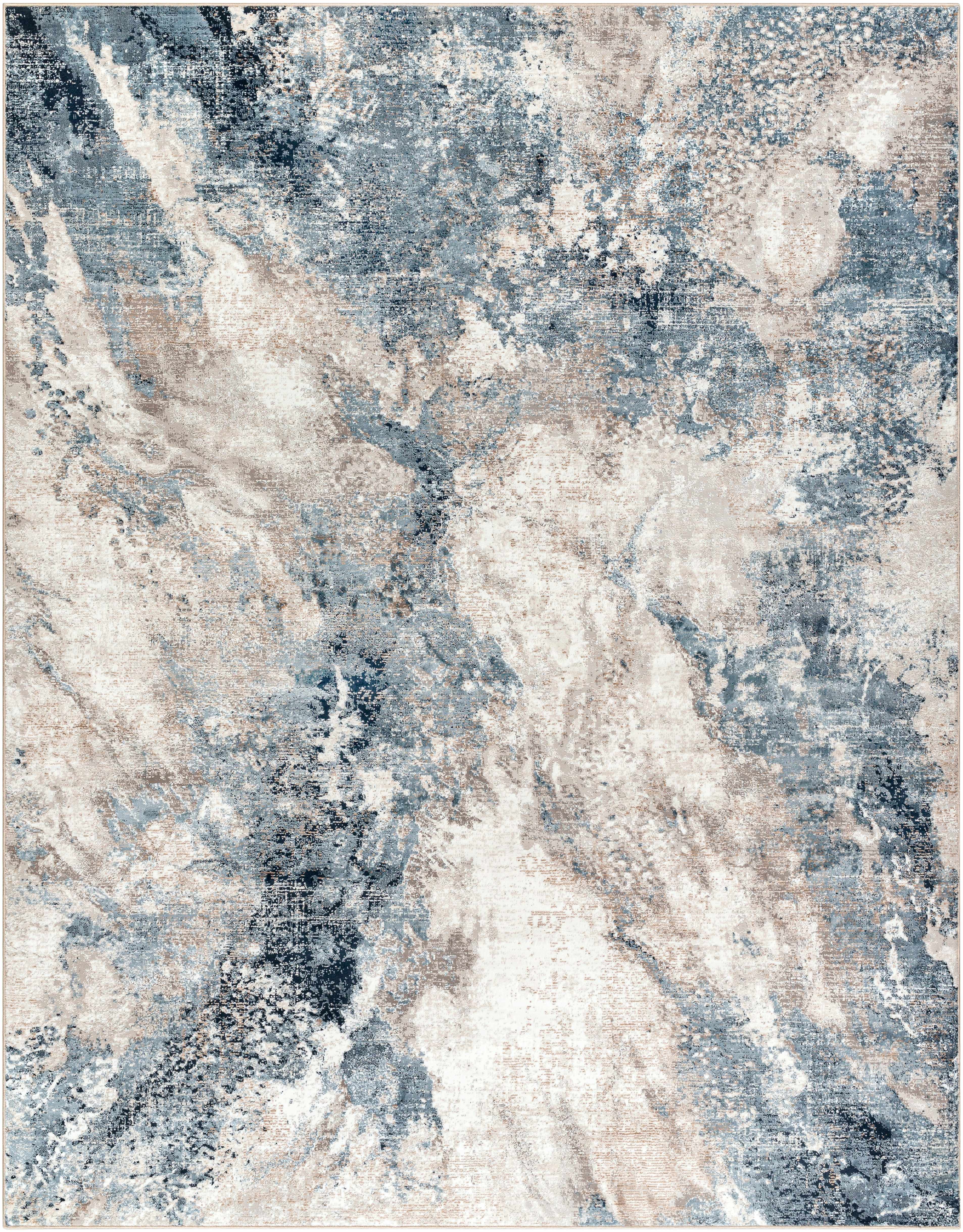 Napierville Blue Marble Rug - Image 5