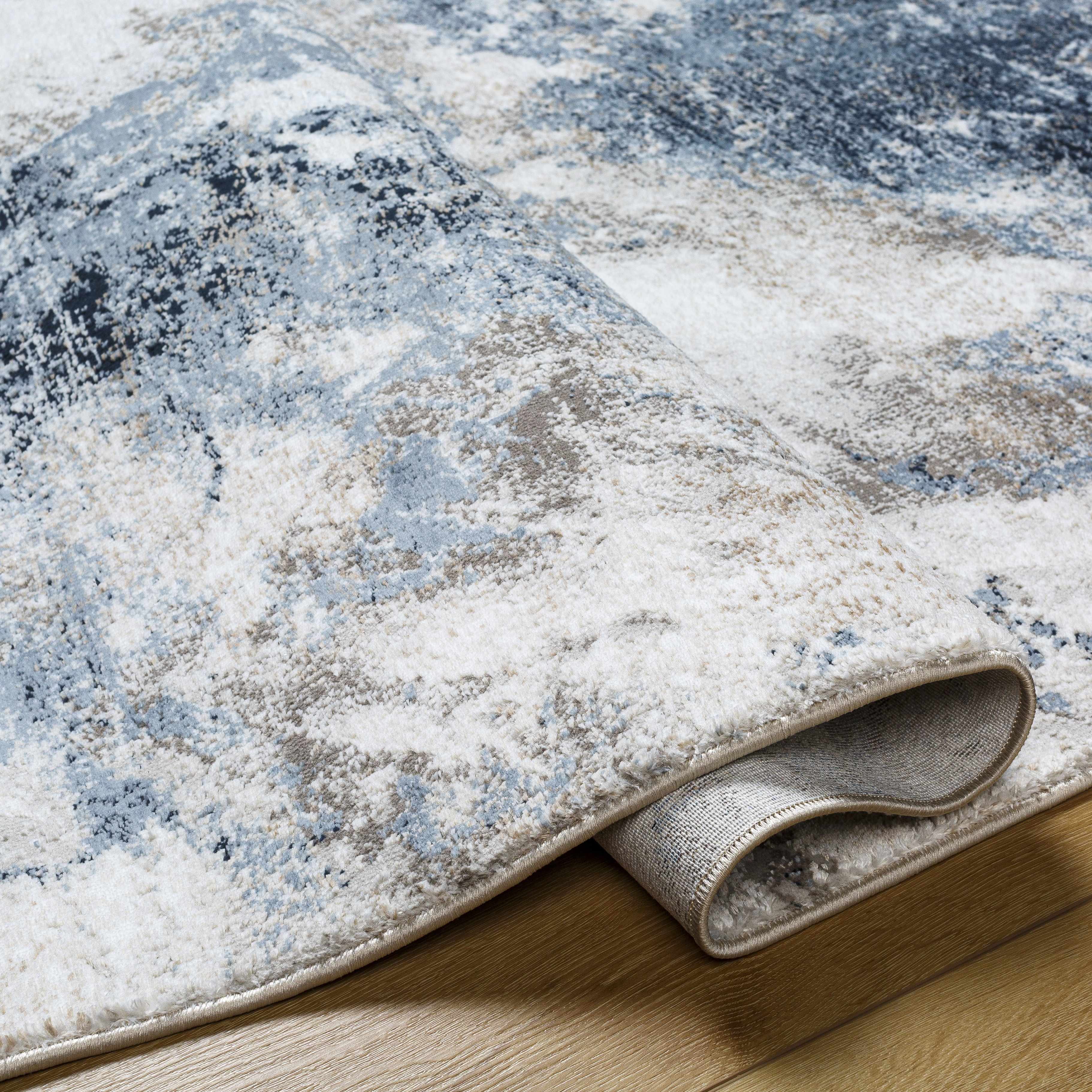 Napierville Blue Marble Rug - Image 6