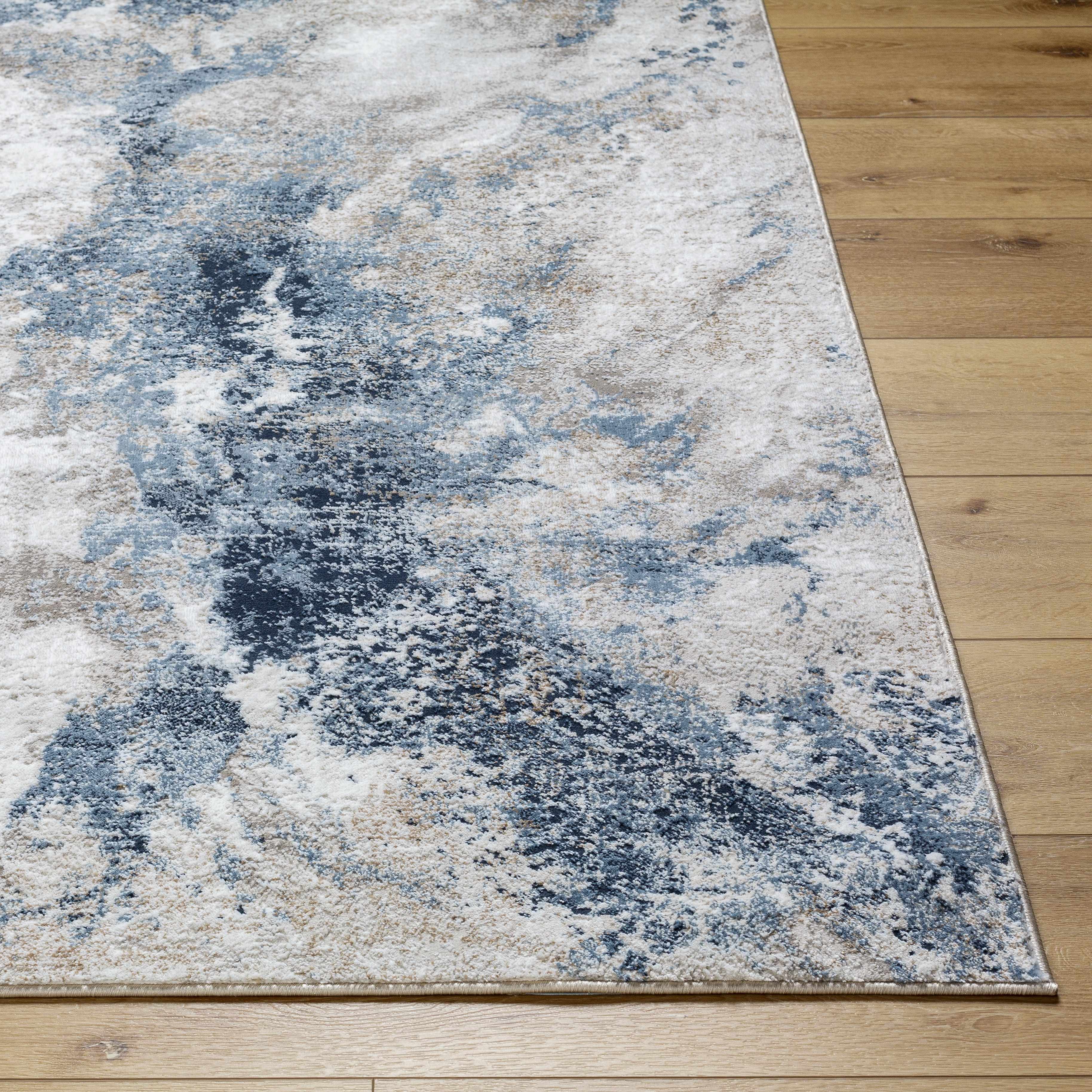 Napierville Blue Marble Rug - Image 7