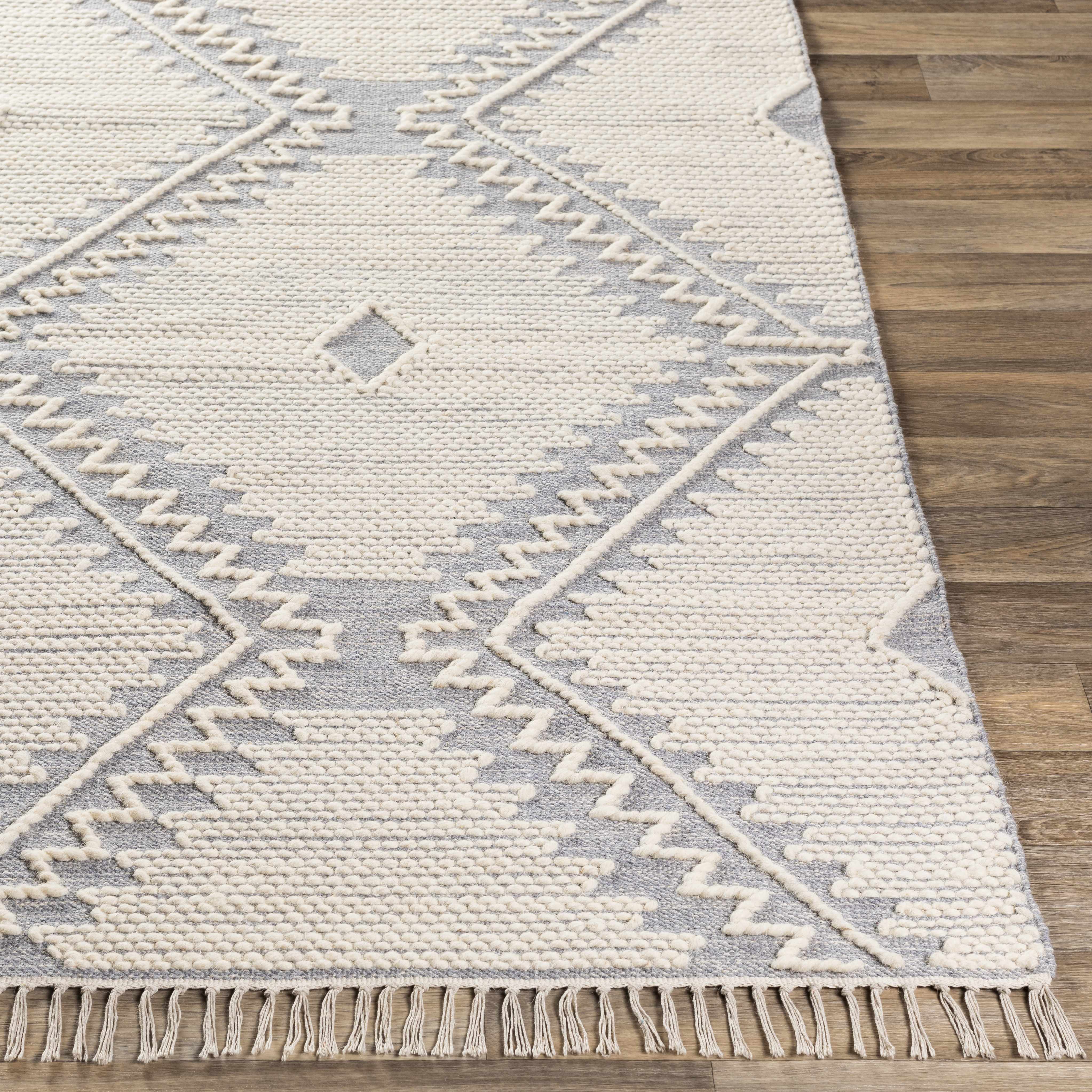 Naranjito Cream/Slate Trellis 2x3 Rug - Clearance - Image 8