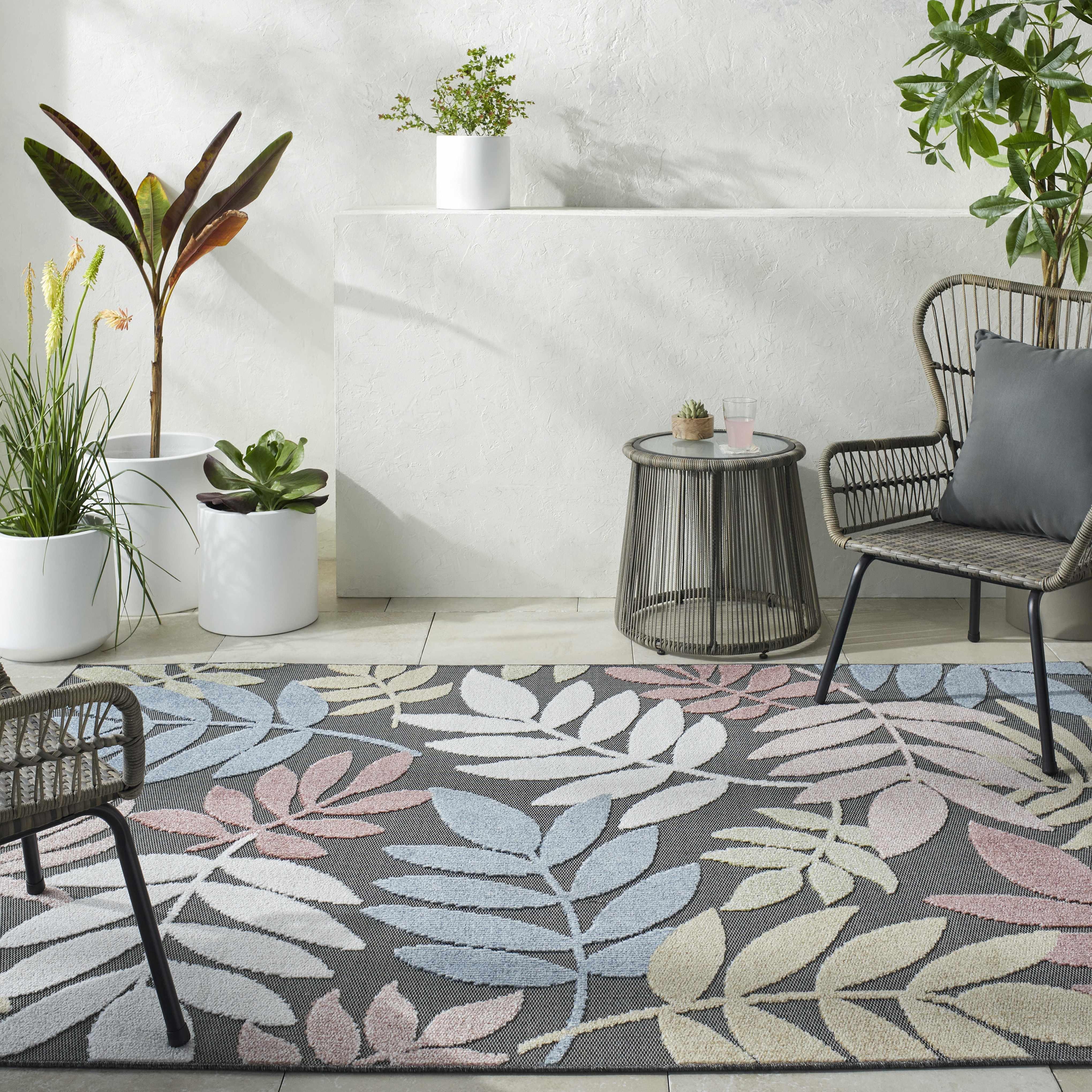 Nasha Charcoal Area Rug - Image 2