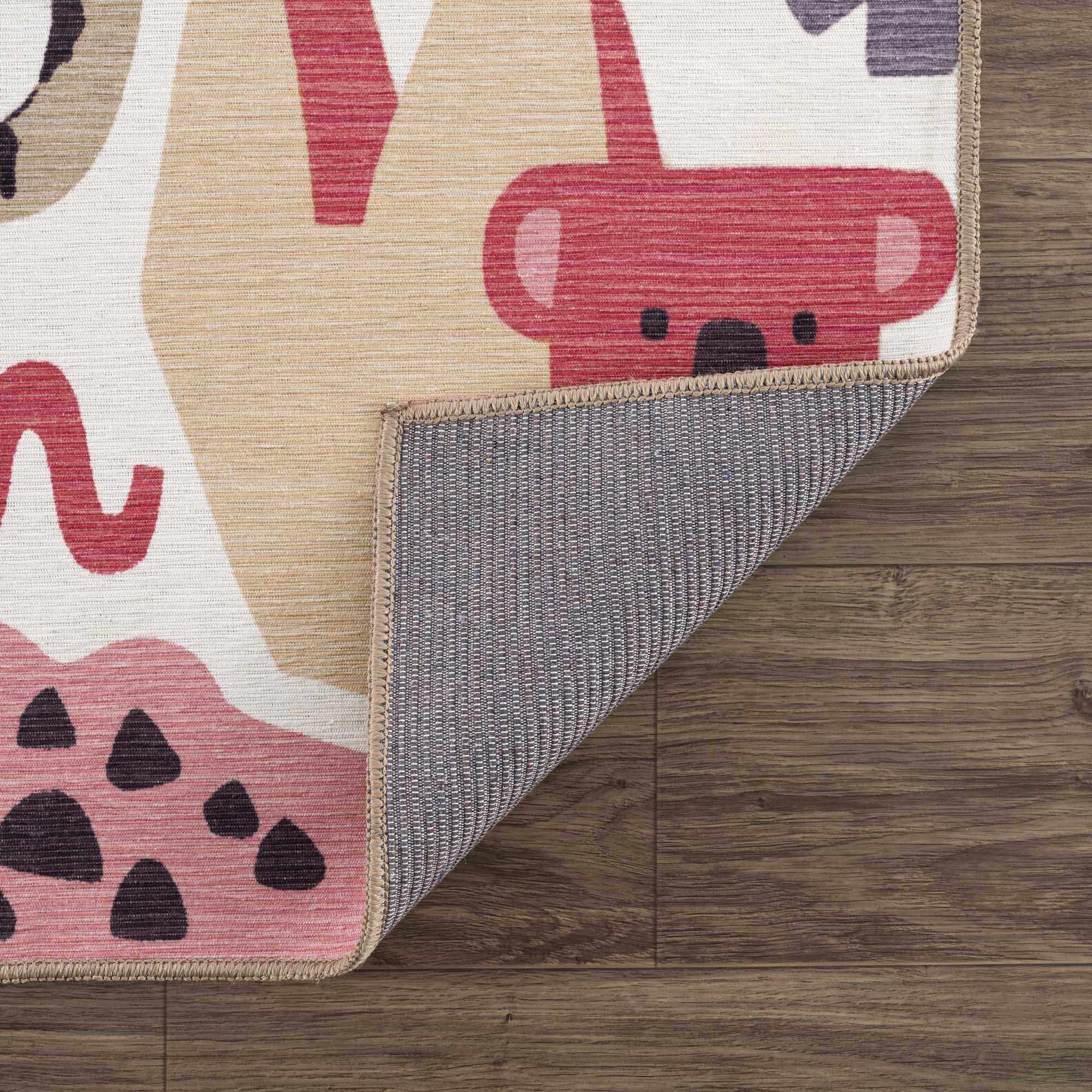 Natal Animal Print Washable Kids Rug - Image 3