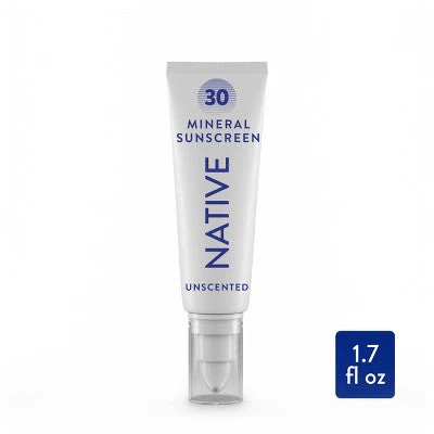Native Mineral Face Lotion Unscented SPF 30 1.7 fl oz - Imperfect Box - Image 2