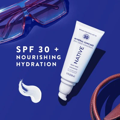 Native Mineral Face Lotion Unscented SPF 30 1.7 fl oz - Imperfect Box - Image 5