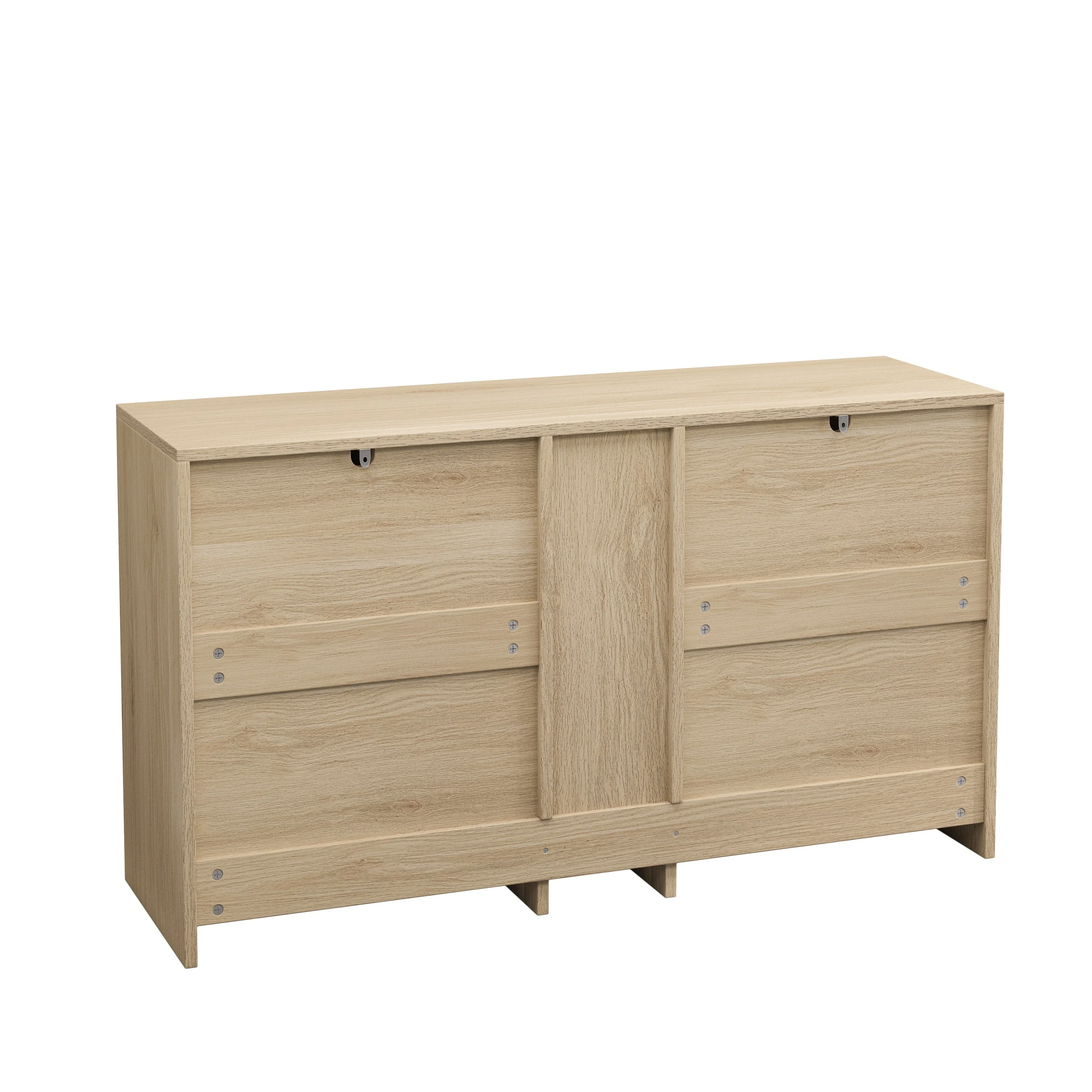 Natural Rattan Locker with 9 Drawers and Metal Handles - Image 6