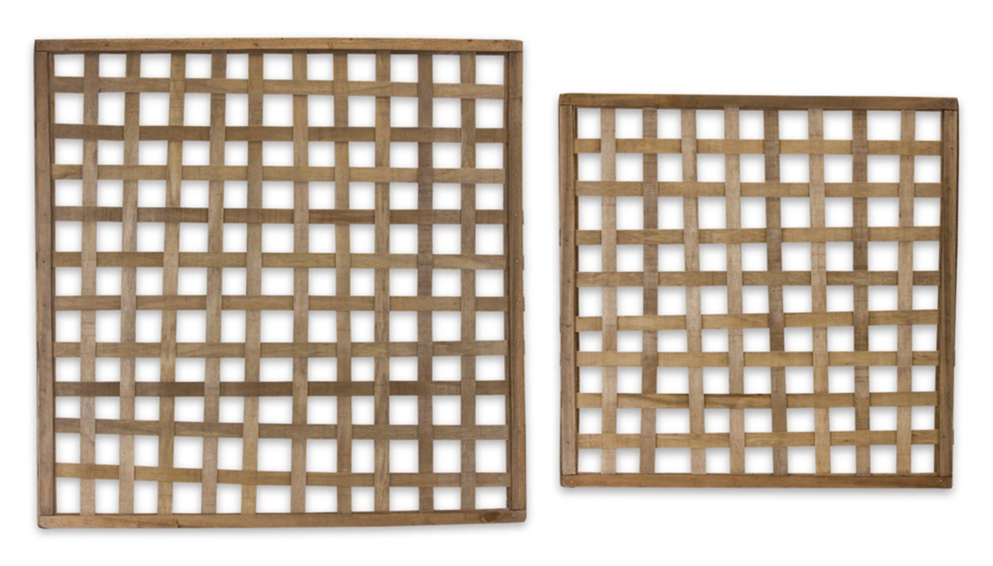 Natural Woven Wood Wall Hanging (Set of 4) - Image 2