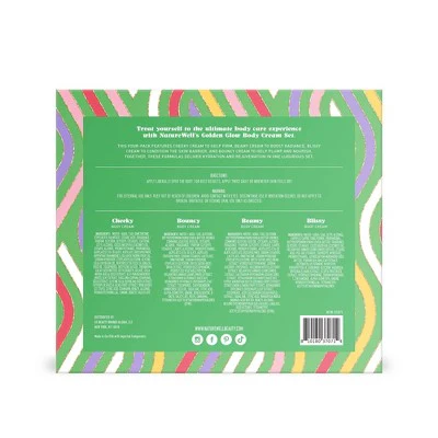 NatureWell Bath and Body Gift Sets Golden Glow 4ct - Imperfect Box - Image 5