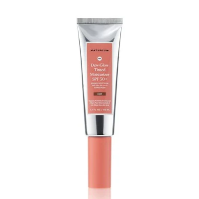 Naturium Tinted Dew Glow Moisturizer SPF 50 1.7 fl Deep - Imperfect Box