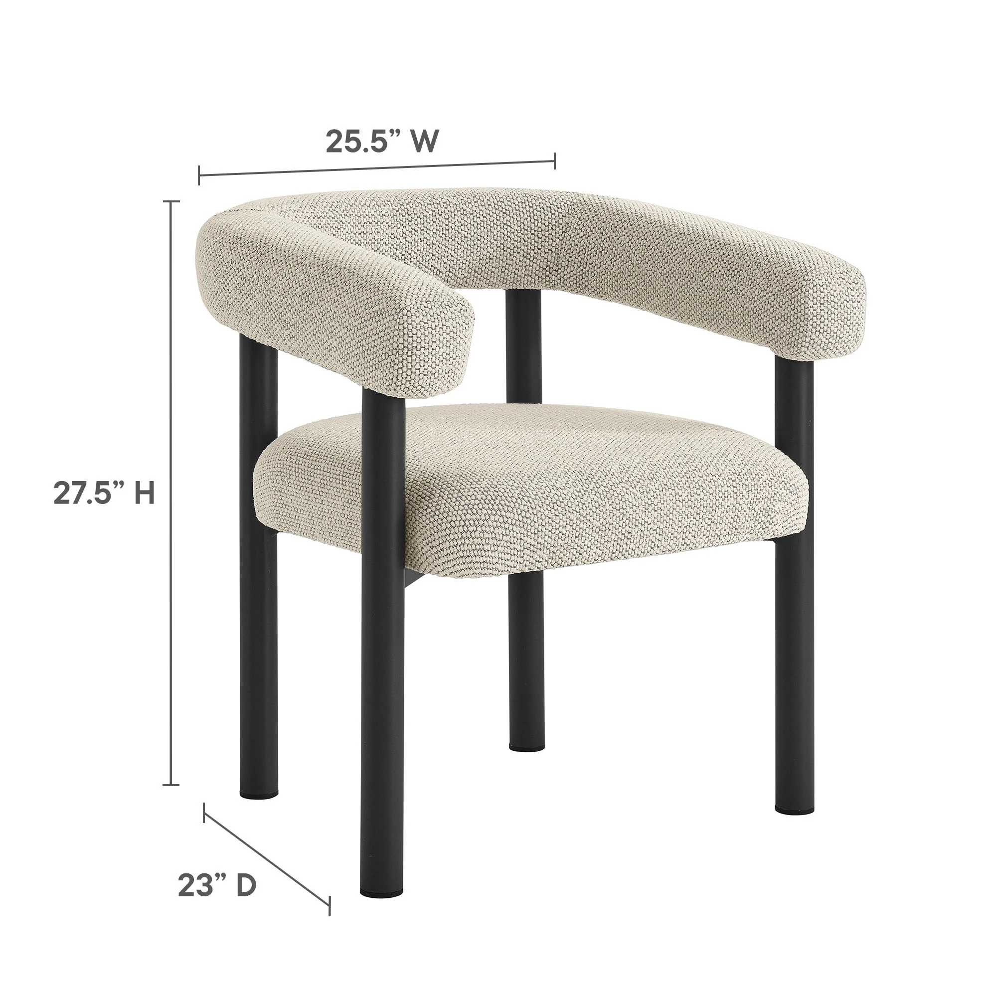 Nautica 5-Piece Round Outdoor Patio Aluminum Dining Table and Chairs Set by Modway - Image 17