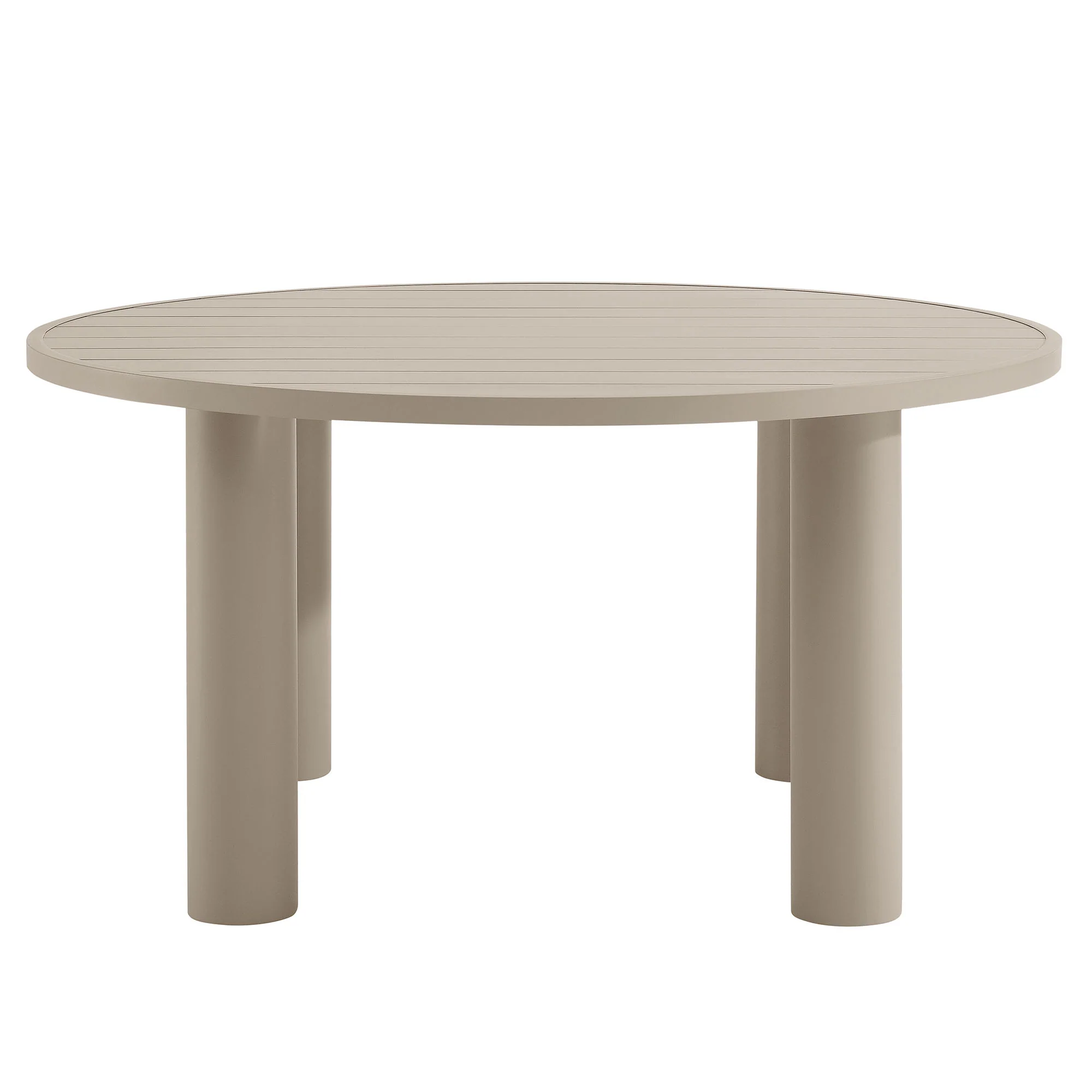 Nautica 5-Piece Round Outdoor Patio Aluminum Dining Table and Chairs Set by Modway - Image 5