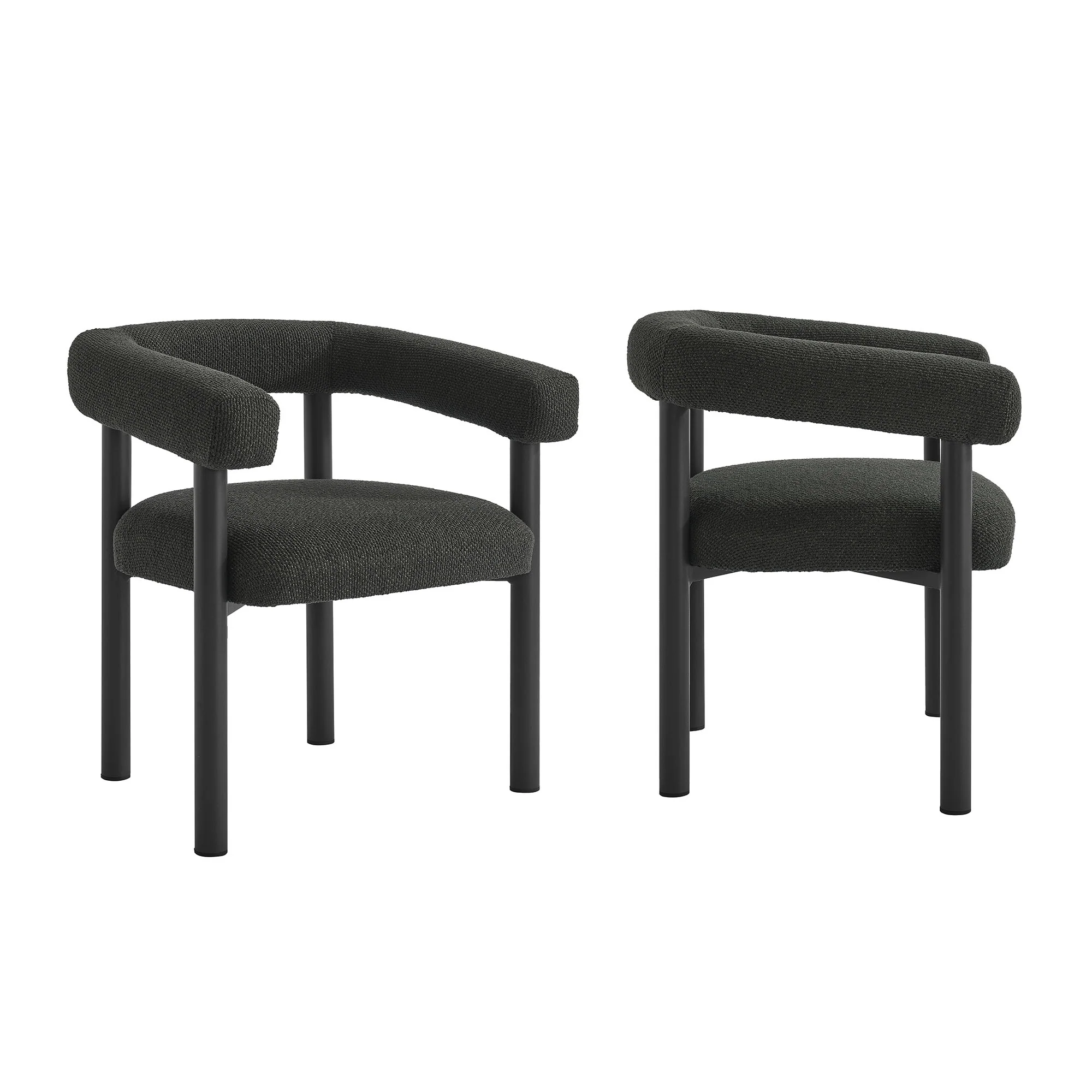 Nautica 5-Piece Round Outdoor Patio Aluminum Dining Table and Chairs Set by Modway - Image 8