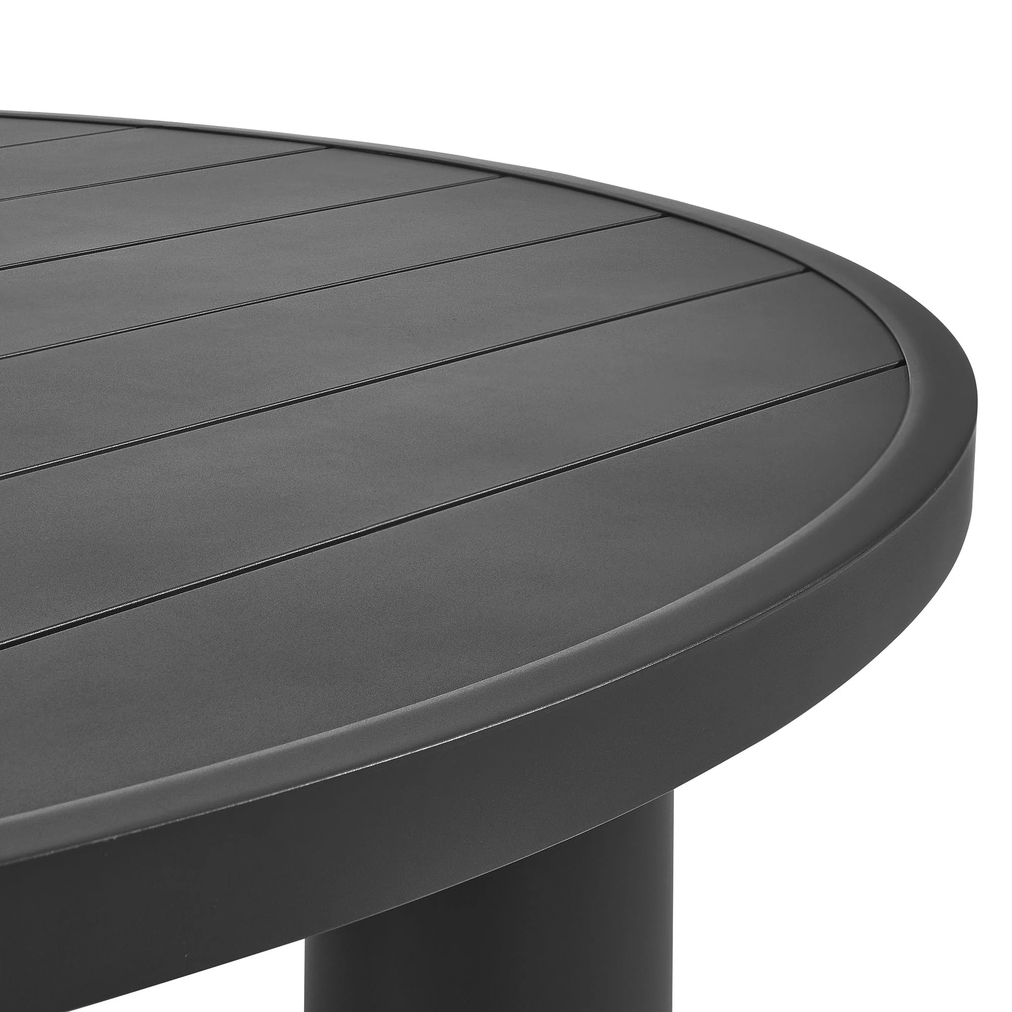 Nautica Outdoor Patio 60" Round Aluminum Dining Table by Modway - Image 10