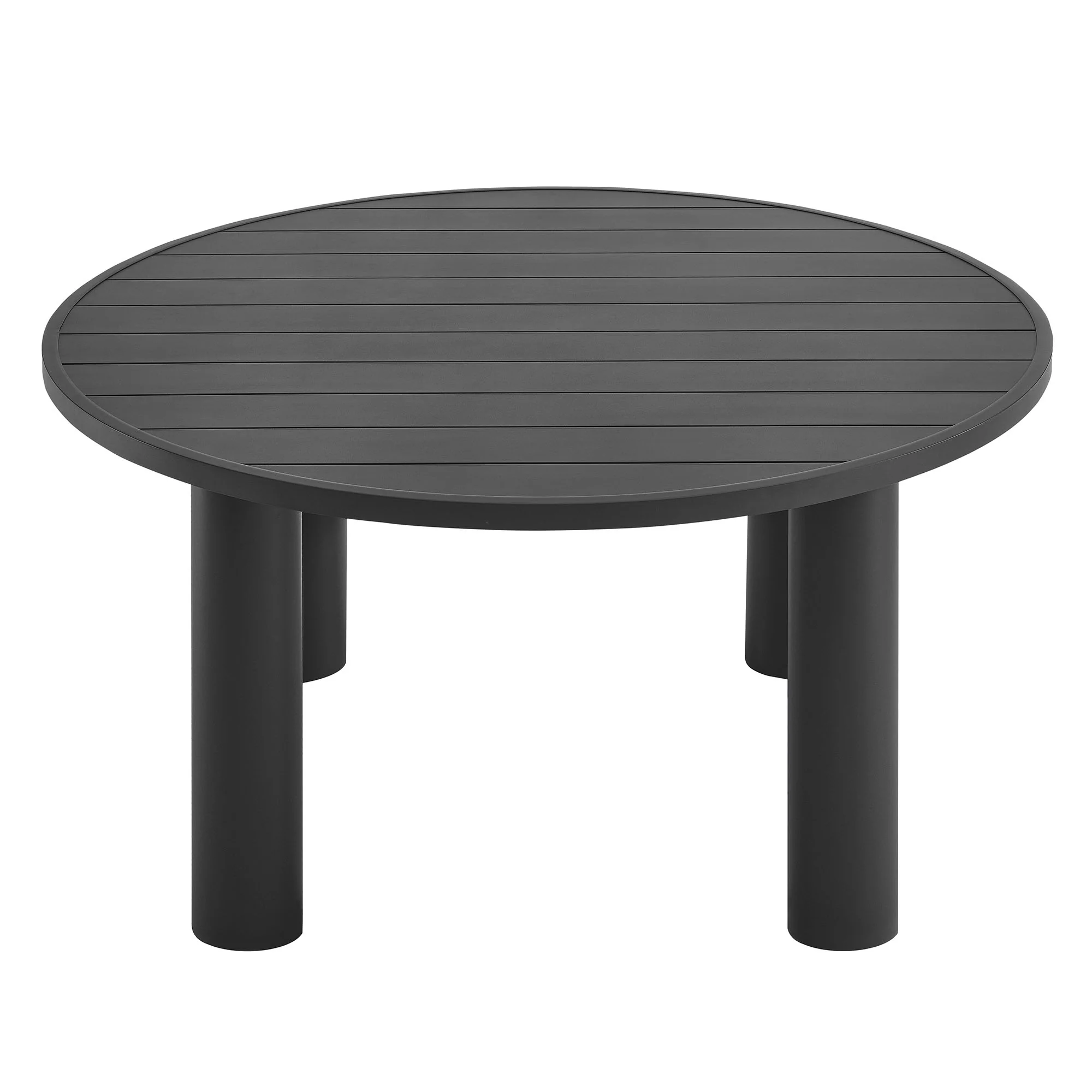 Nautica Outdoor Patio 60" Round Aluminum Dining Table by Modway - Image 11