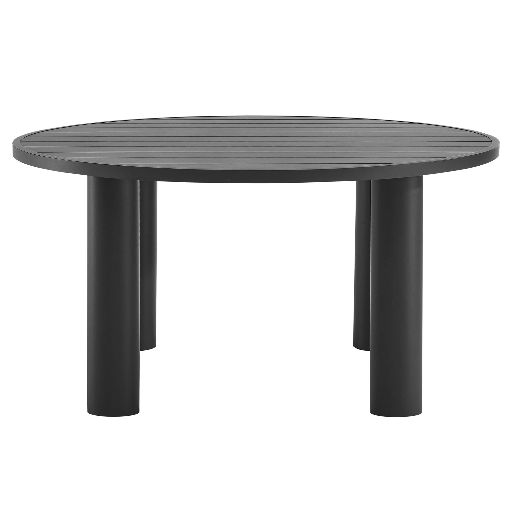 Nautica Outdoor Patio 60" Round Aluminum Dining Table by Modway - Image 14