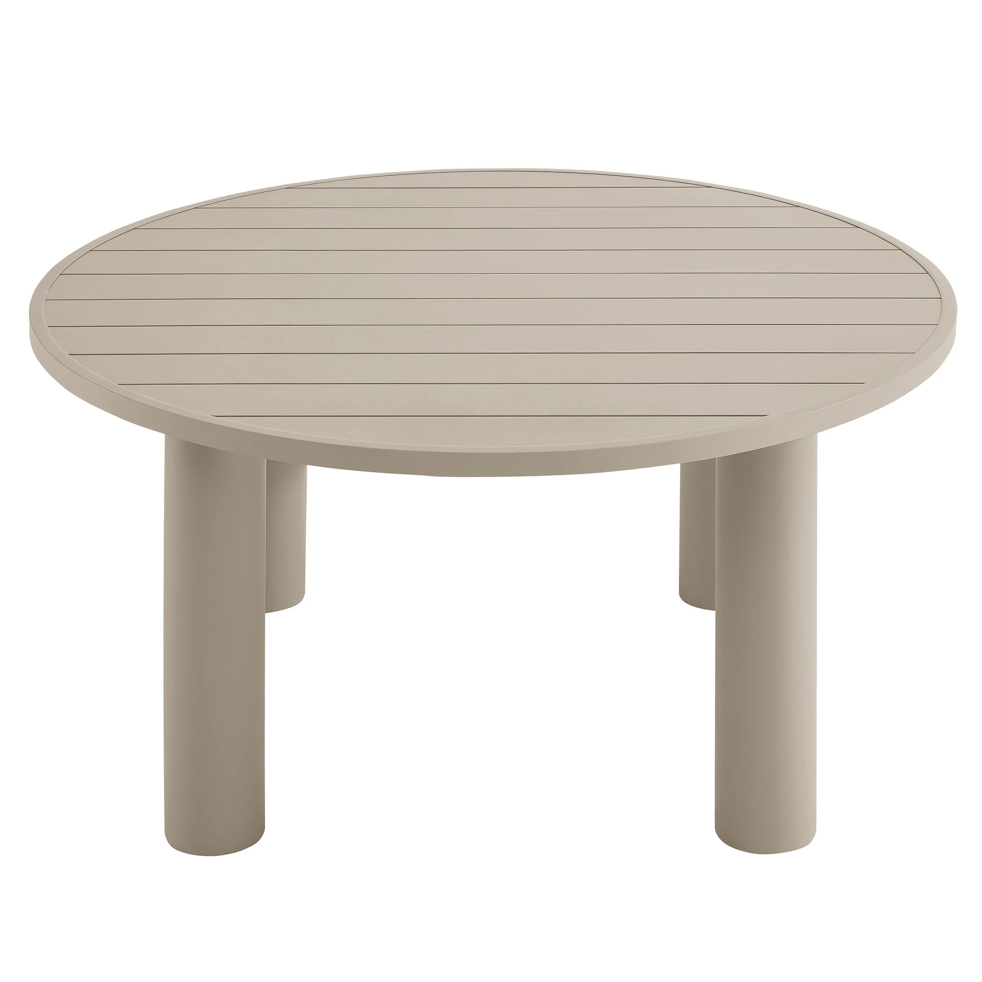 Nautica Outdoor Patio 60" Round Aluminum Dining Table by Modway - Image 4