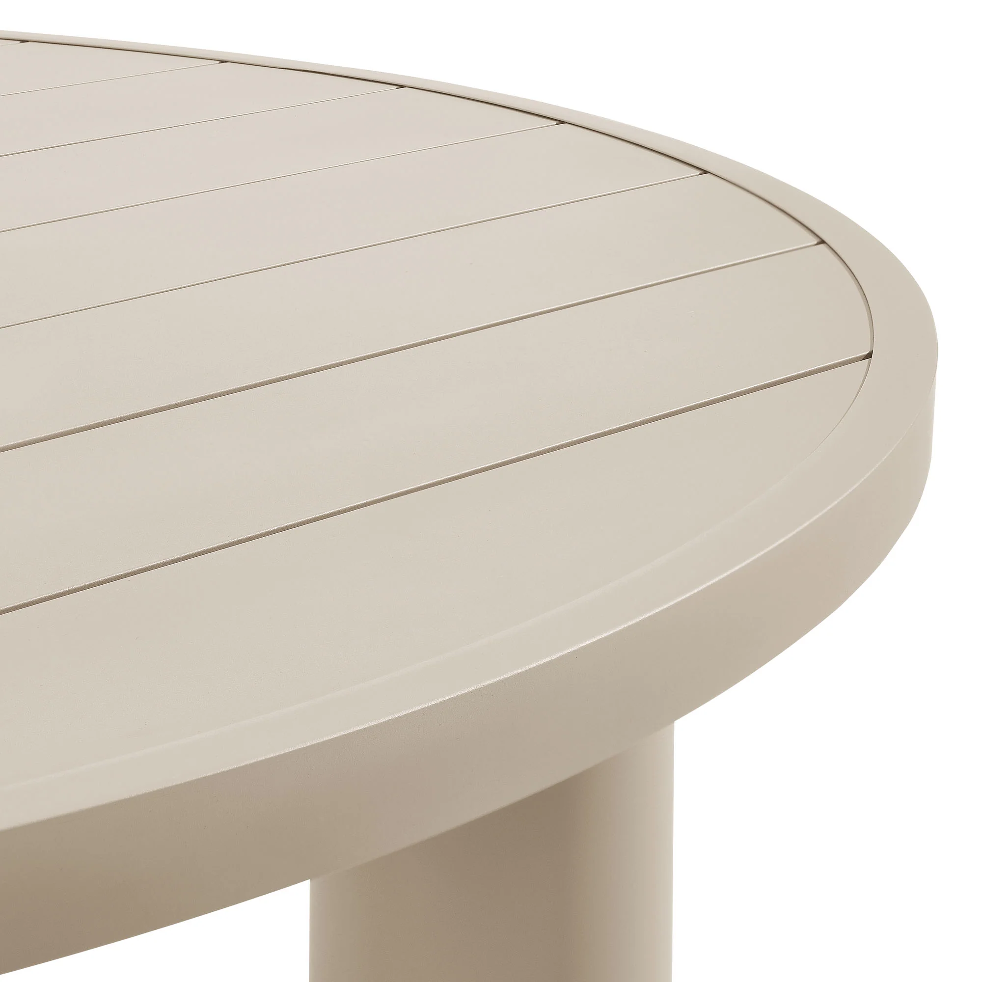 Nautica Outdoor Patio 60" Round Aluminum Dining Table by Modway - Image 5