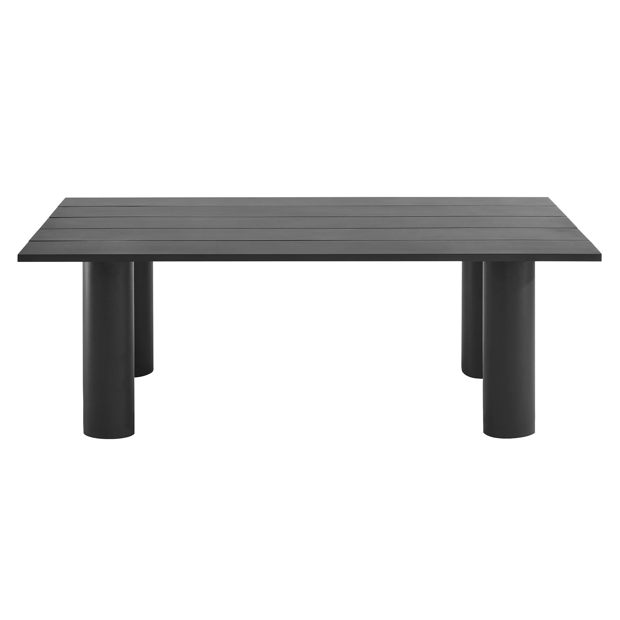 Nautica Outdoor Patio 87" Rectangular Aluminum Dining Table by Modway - Image 10