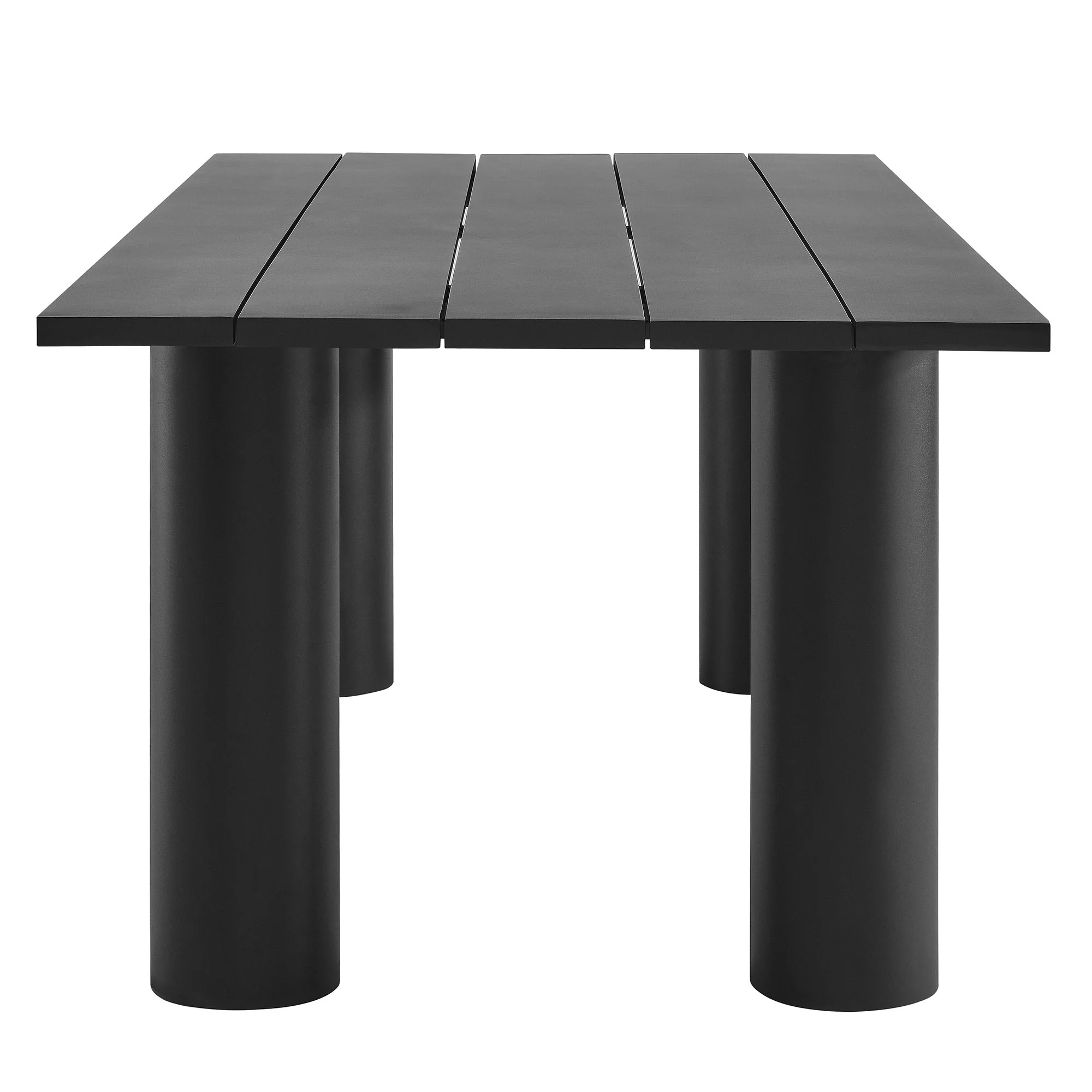 Nautica Outdoor Patio 87" Rectangular Aluminum Dining Table by Modway - Image 11