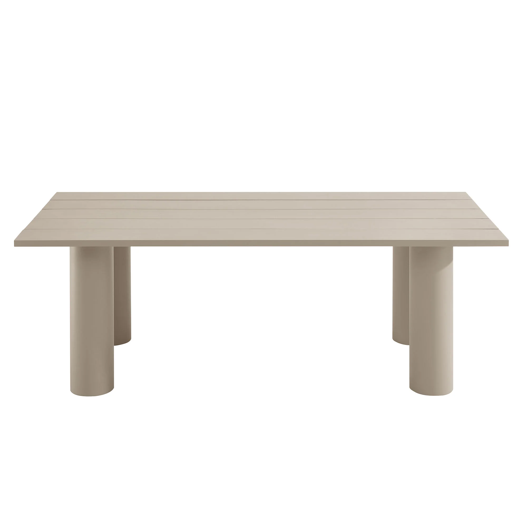 Nautica Outdoor Patio 87" Rectangular Aluminum Dining Table by Modway - Image 5