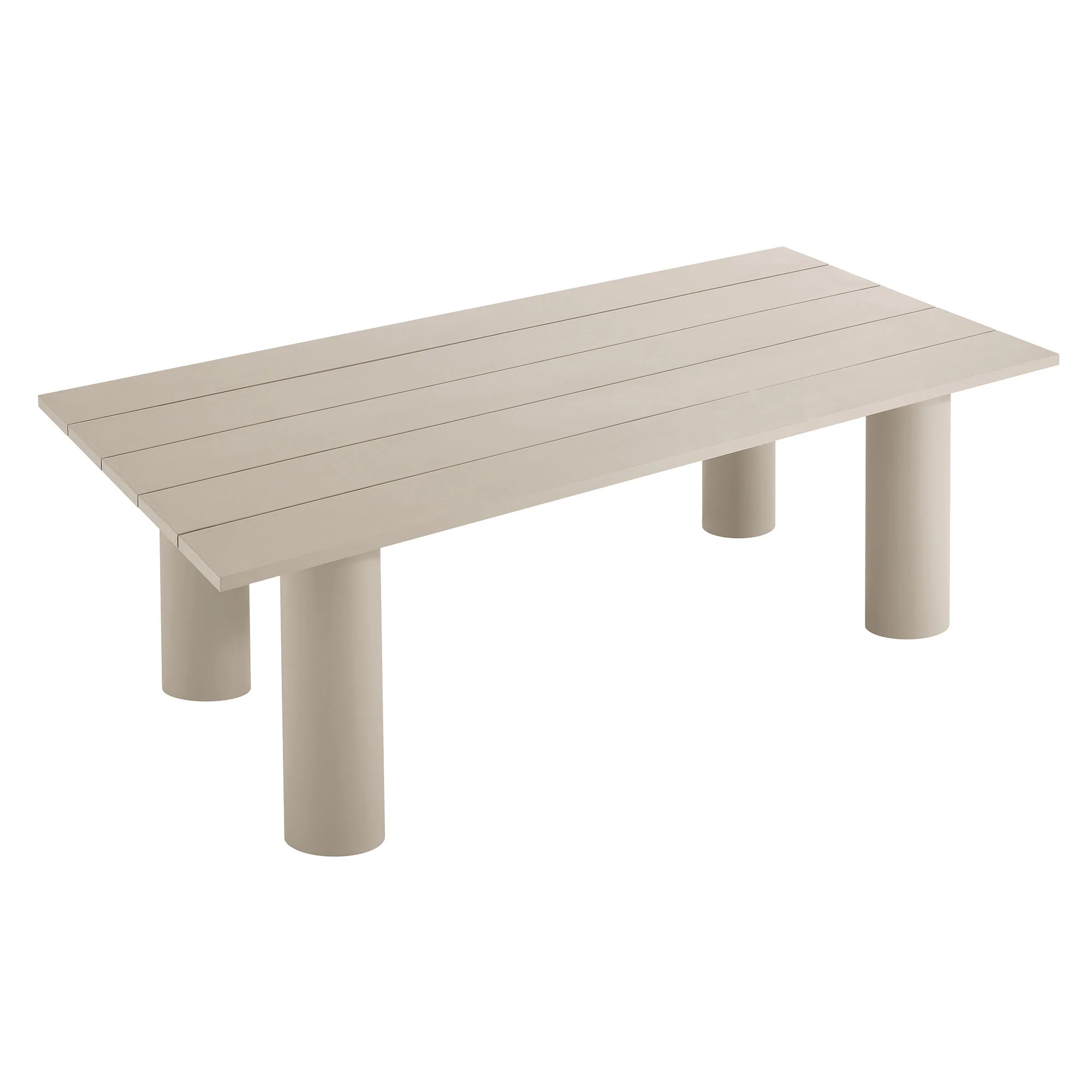 Nautica Outdoor Patio 87" Rectangular Aluminum Dining Table by Modway - Image 6