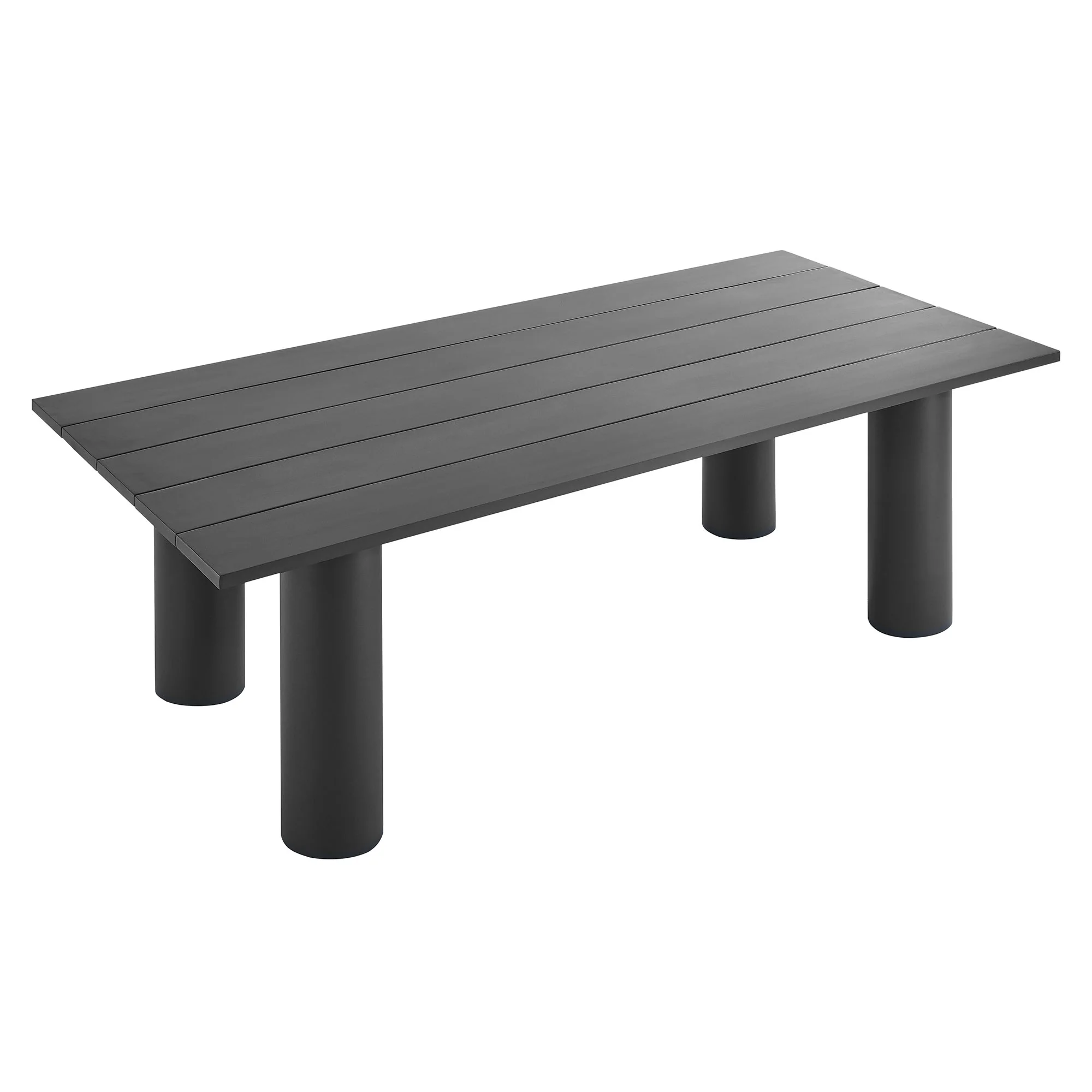 Nautica Outdoor Patio 87" Rectangular Aluminum Dining Table by Modway - Image 9