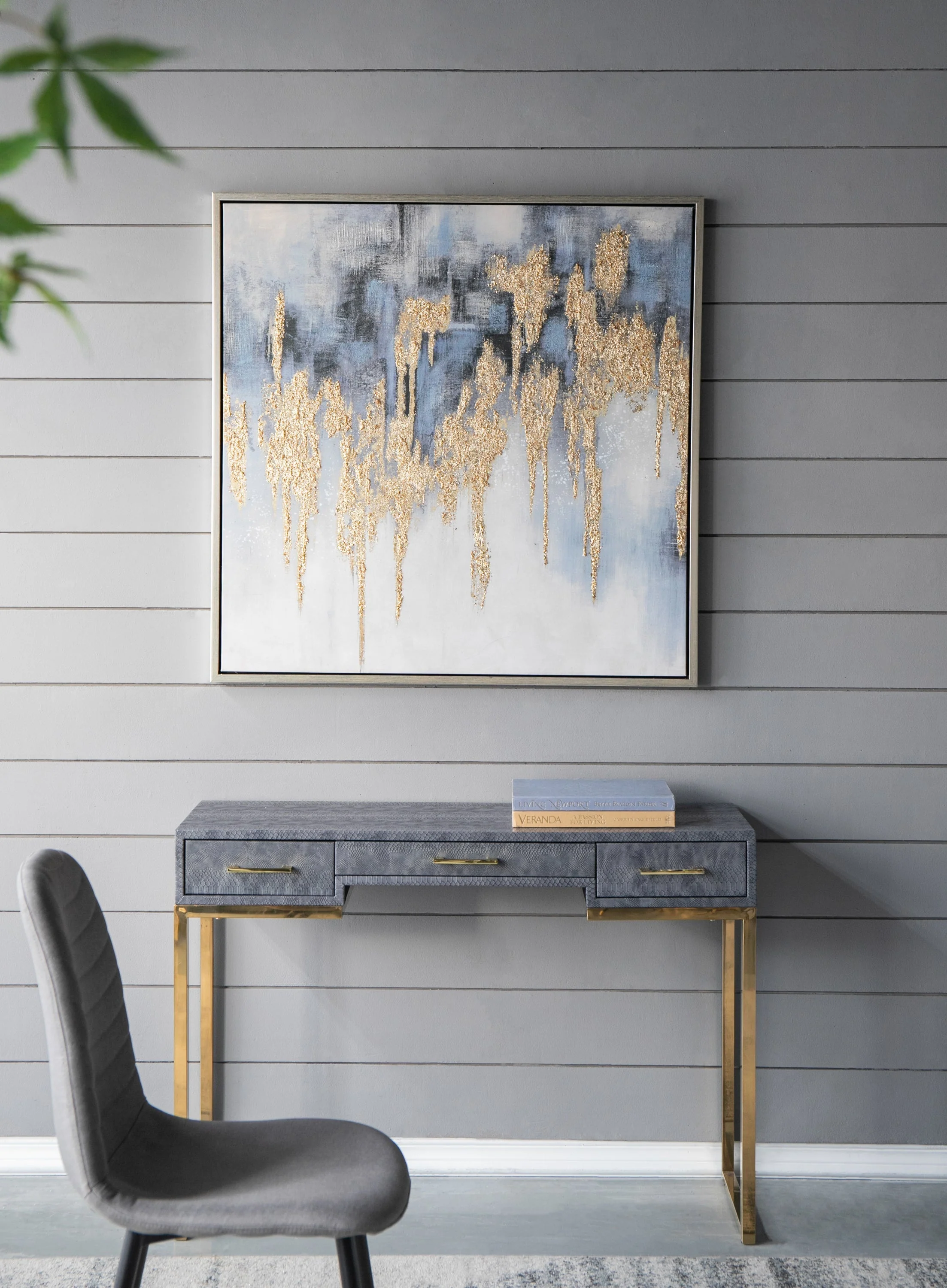Nautilus Nightfall™ — Hand-Stretched Abstract Canvas Wall Art - Image 3