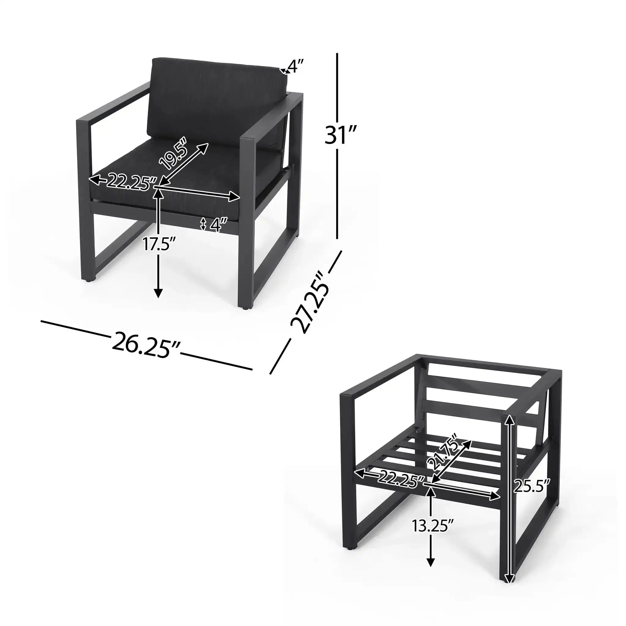 Navan - Outdoor Patio Club Chair - Image 4