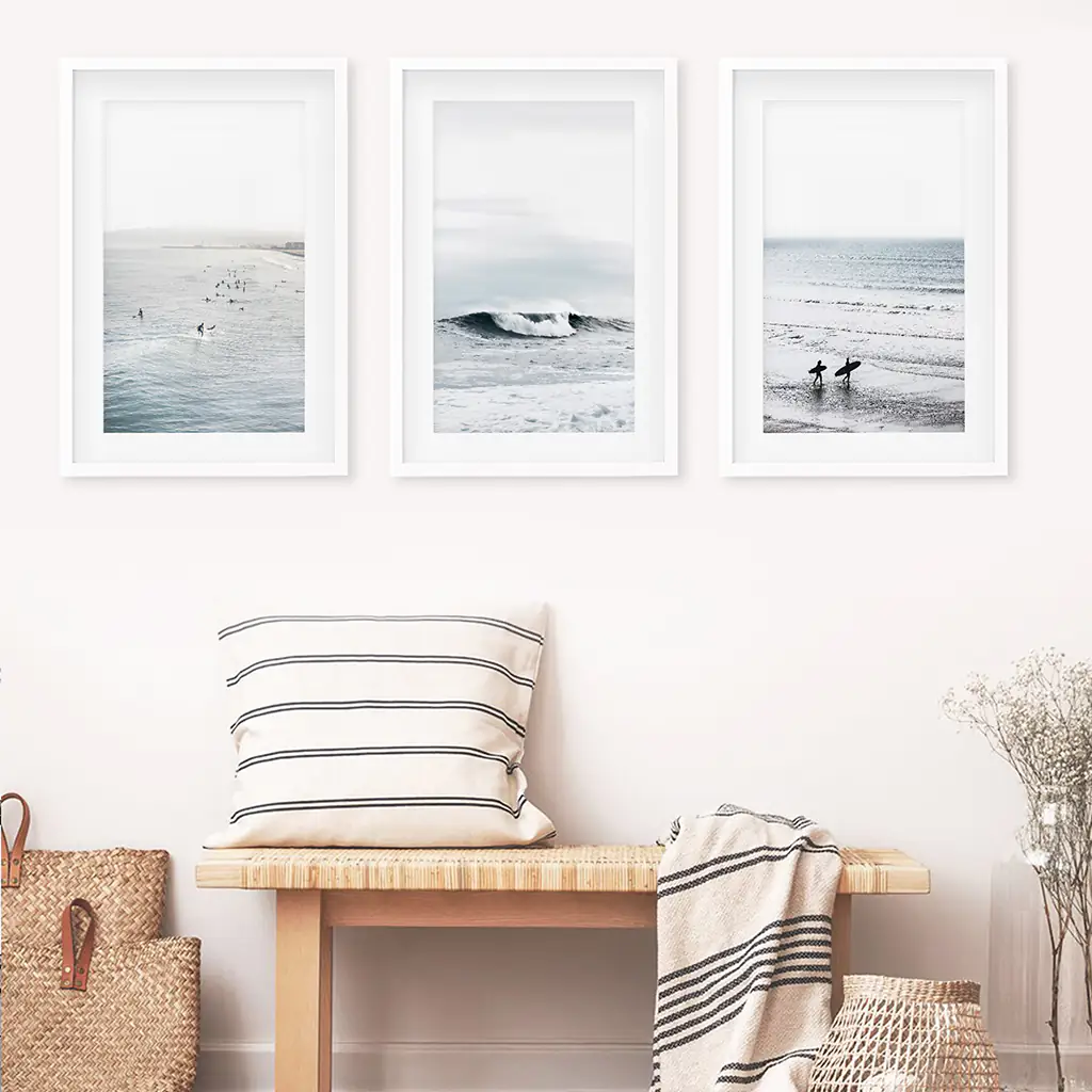 Navy Blue Surfing Wall Art. Set of 3 Prints - Image 5